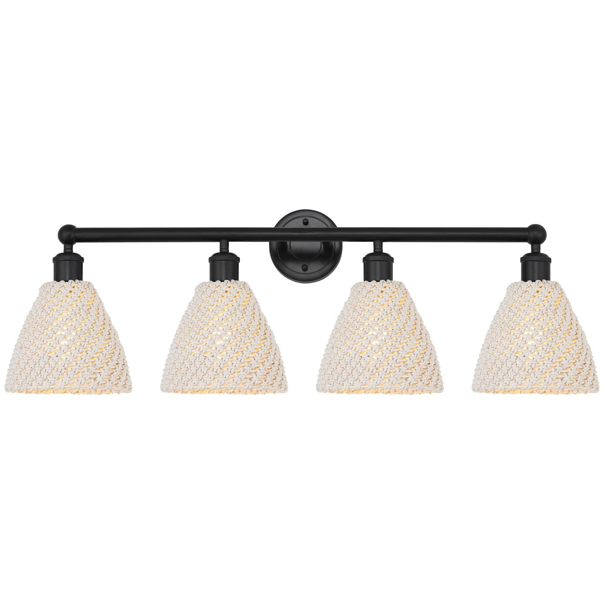 Shown in Matte Black finish and Natural shade
