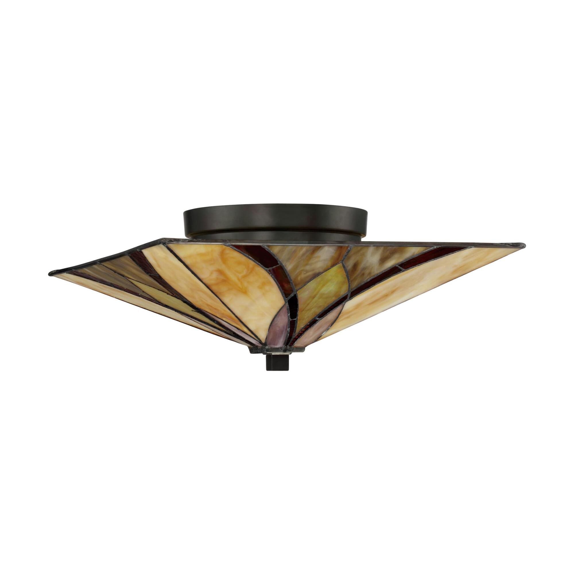 Asheville 15 Inch 2 Light Flush Mount by Quoizel