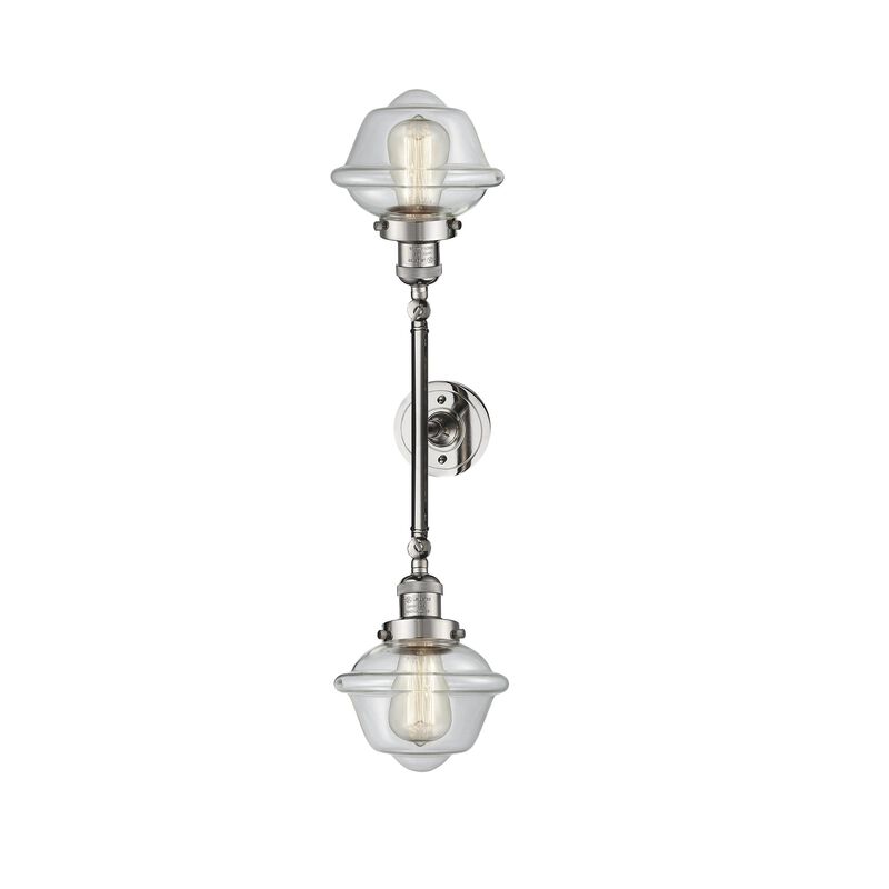 Bruno Marashlian Small Oxford 17 Inch 2 Light Bath Vanity Light by Innovations Lighting