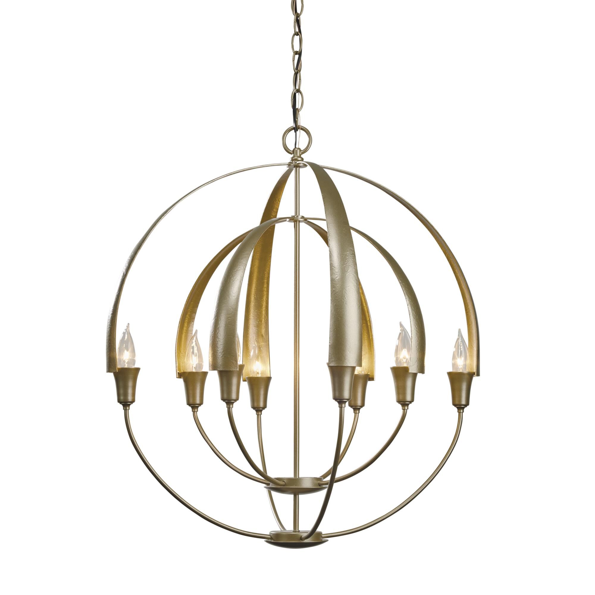 Cirque 25 Inch 8 Light Chandelier by Hubbardton Forge
