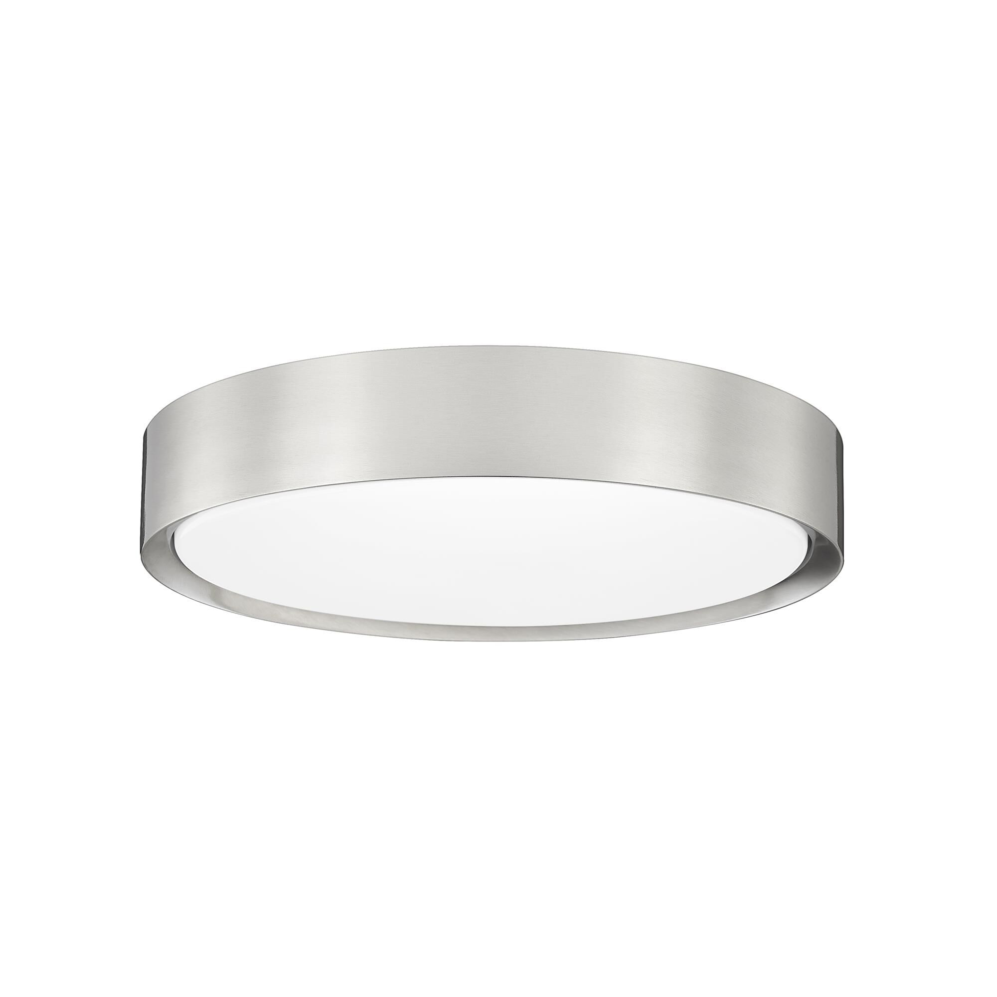 Shown in Brushed Nickel finish and Frosted glass and Frosted shade