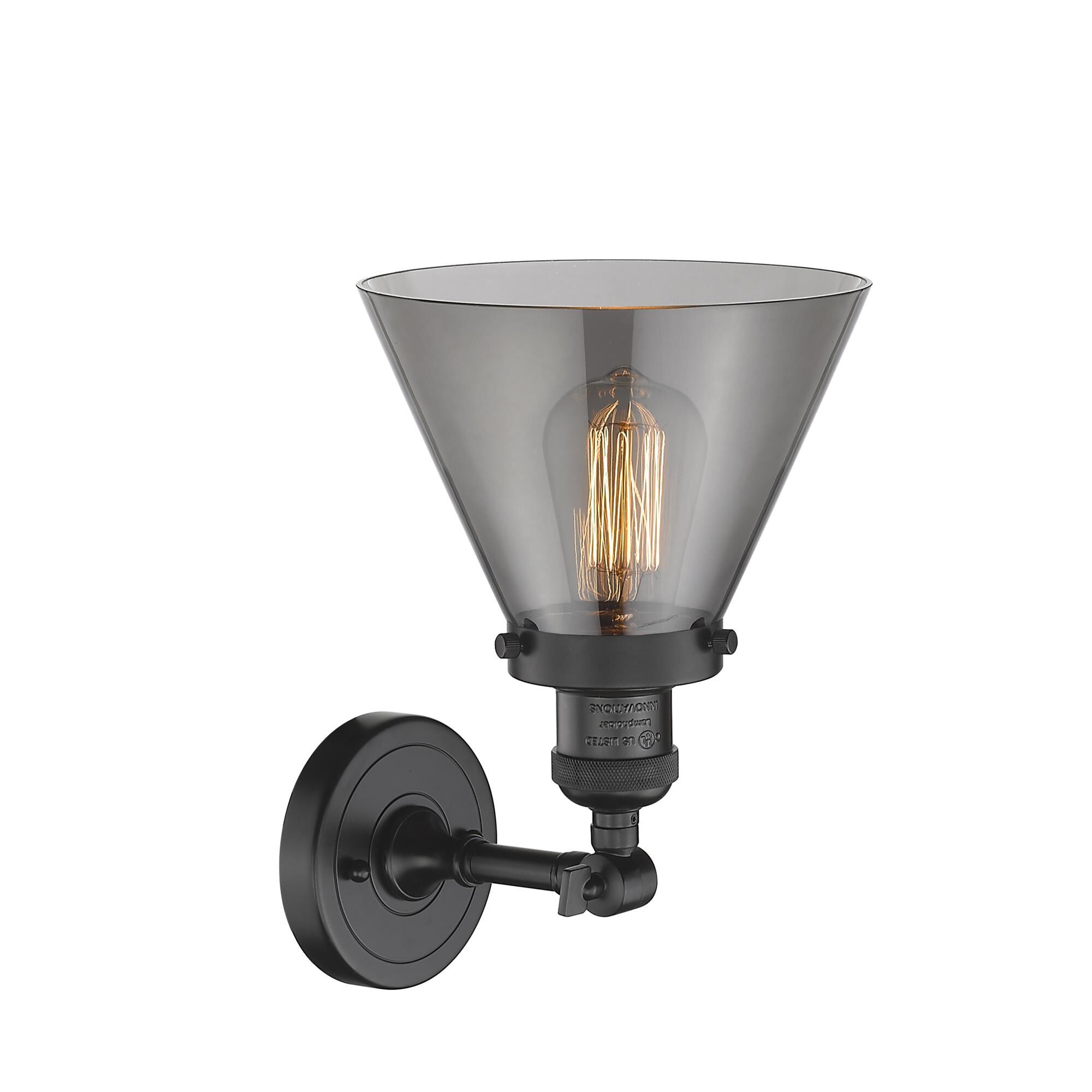 Shown in Oil Rubbed Bronze finish and Smoked glass