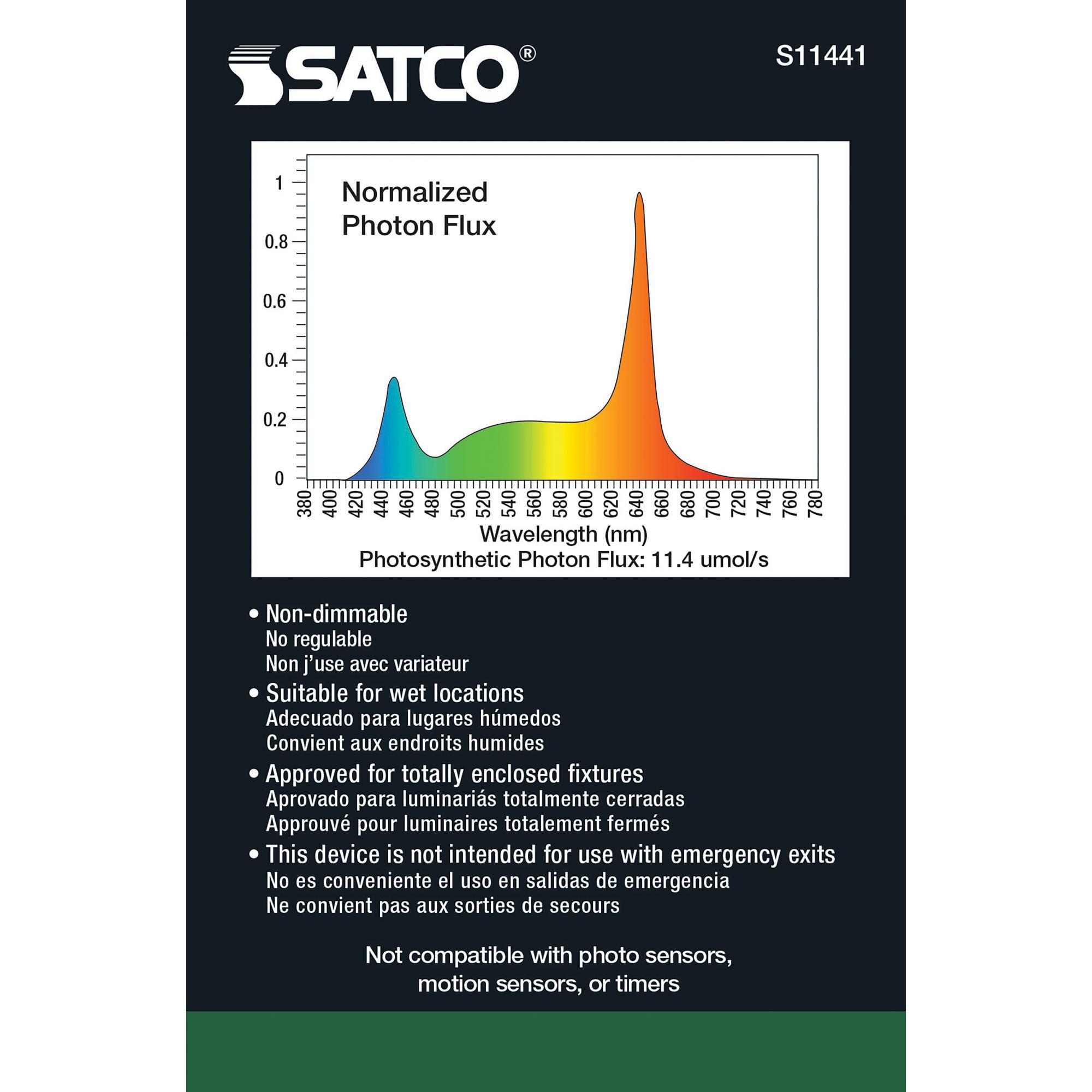 9 Watt 3500K BR30 LED Light Bulb by Satco