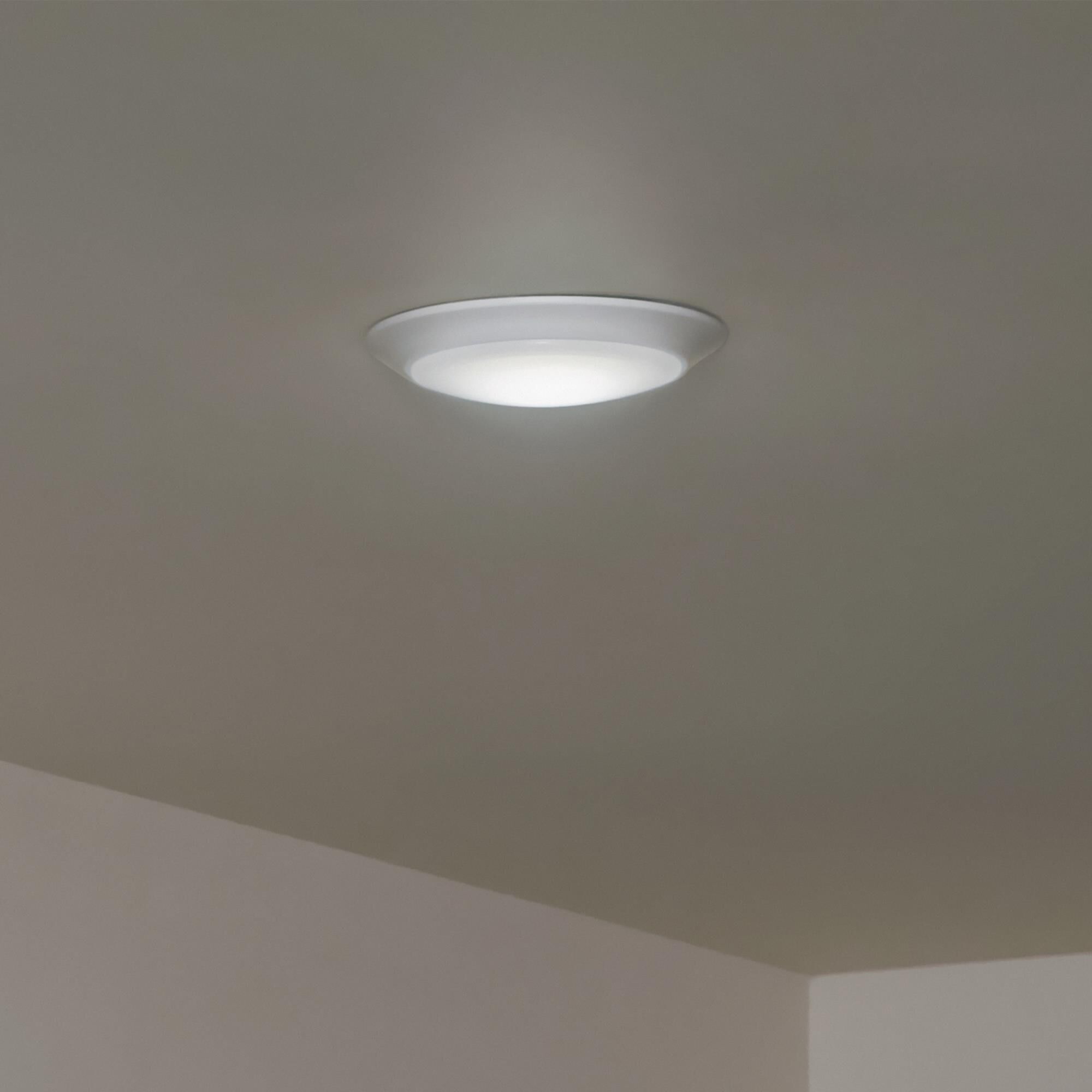 Shown in White finish and Polycarbonate Diffuser glass