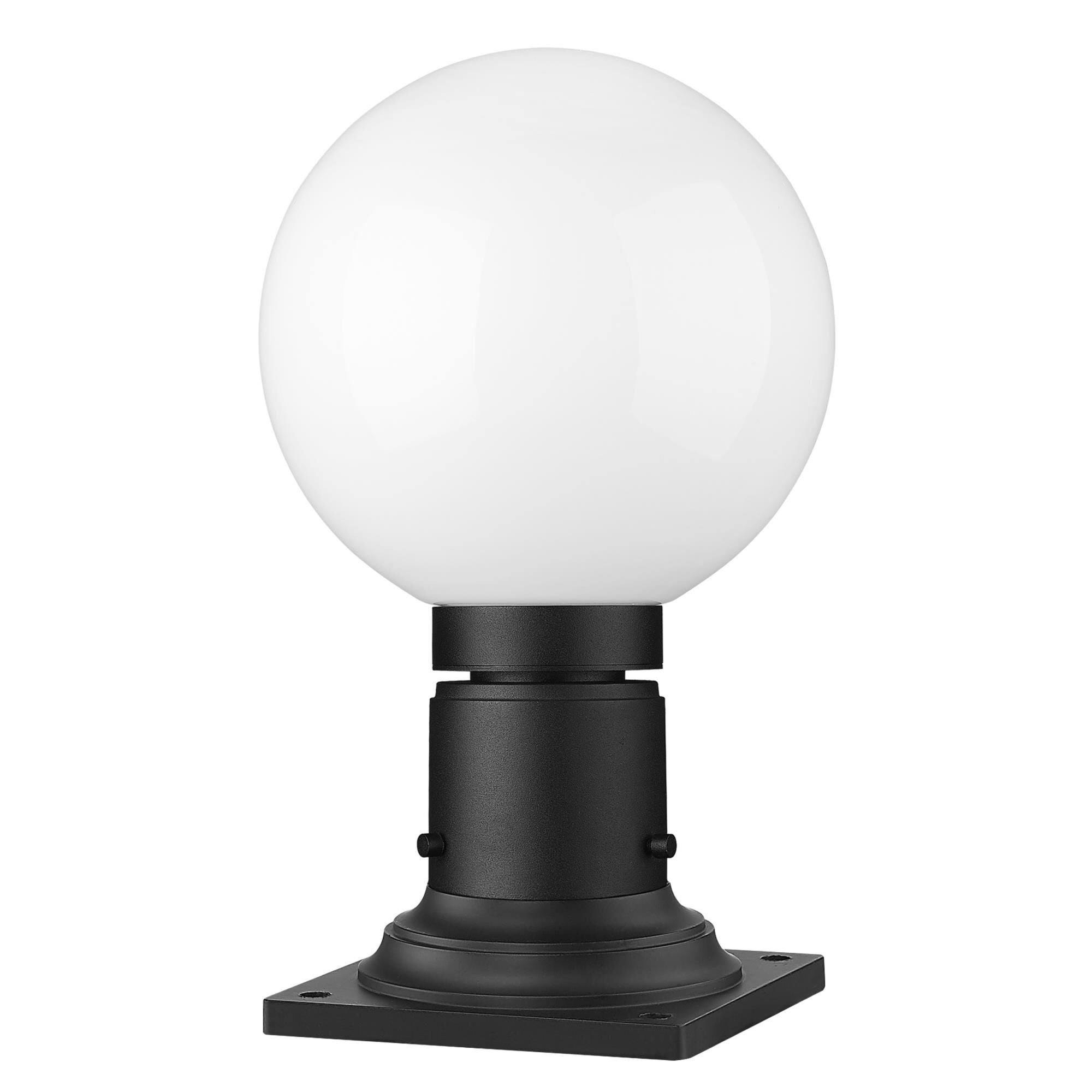 Shown in Matte Black finish and Opal glass