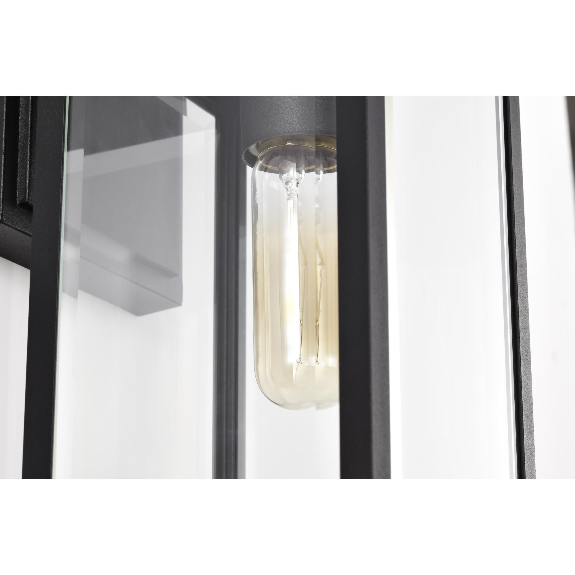 Shown in Sand Black finish and Clear Beveled glass