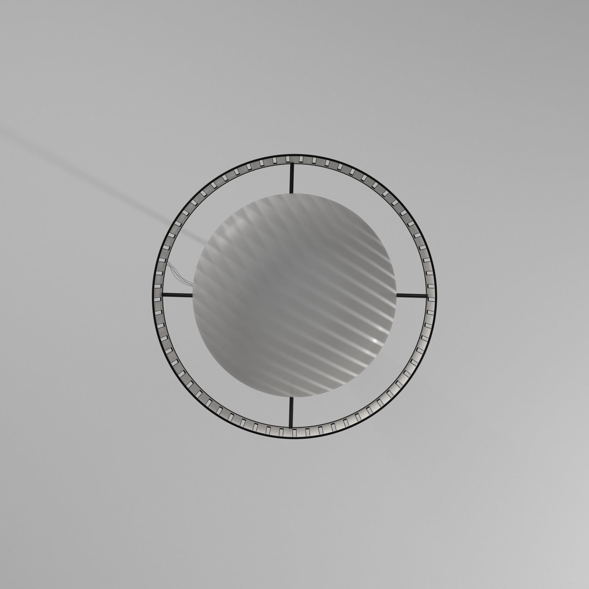 Shown in Polished Chrome finish and Jewel Tone Black Fabric shade