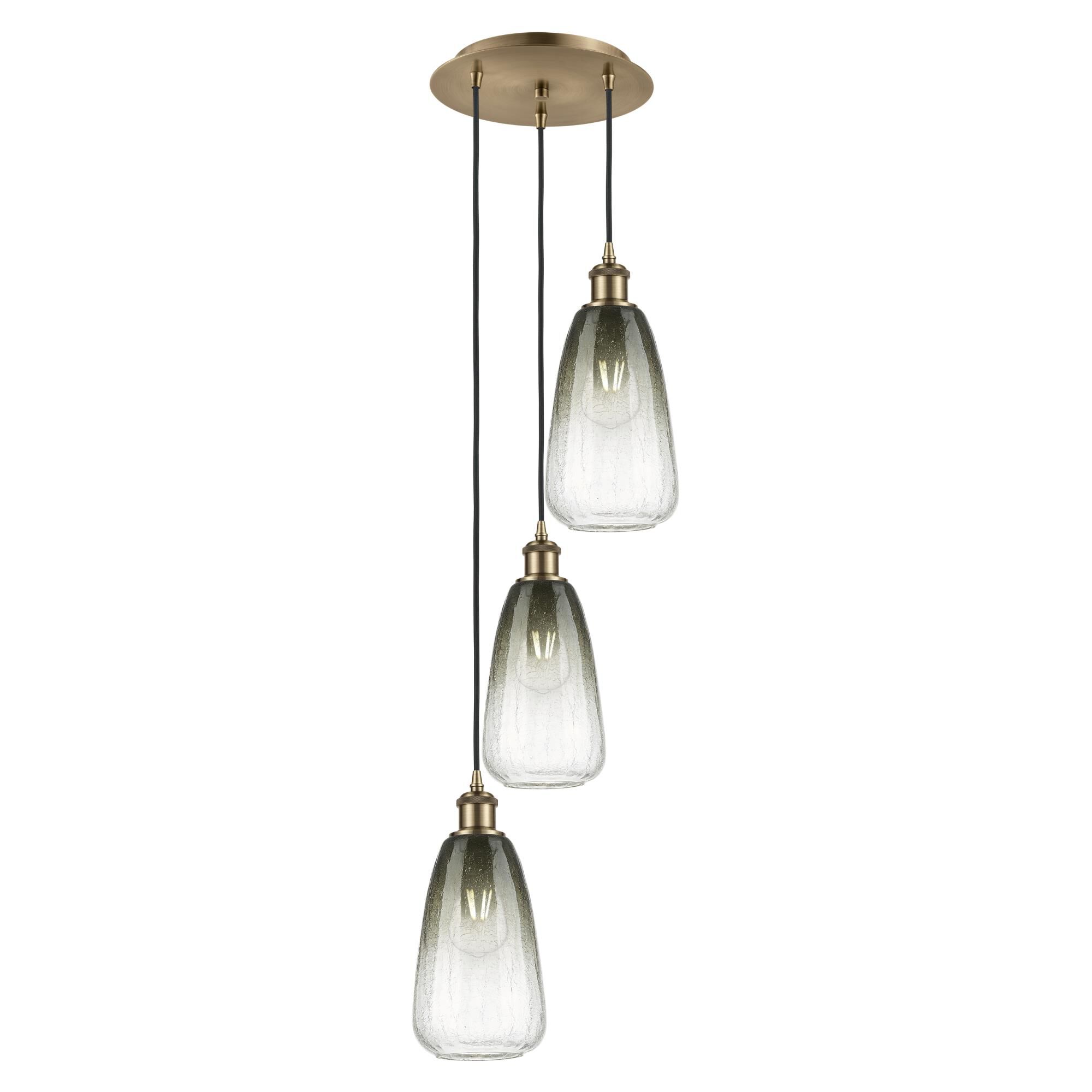 Bruno Marashlian Brookhaven Almond 13 Inch Multi Light Pendant by Innovations Lighting