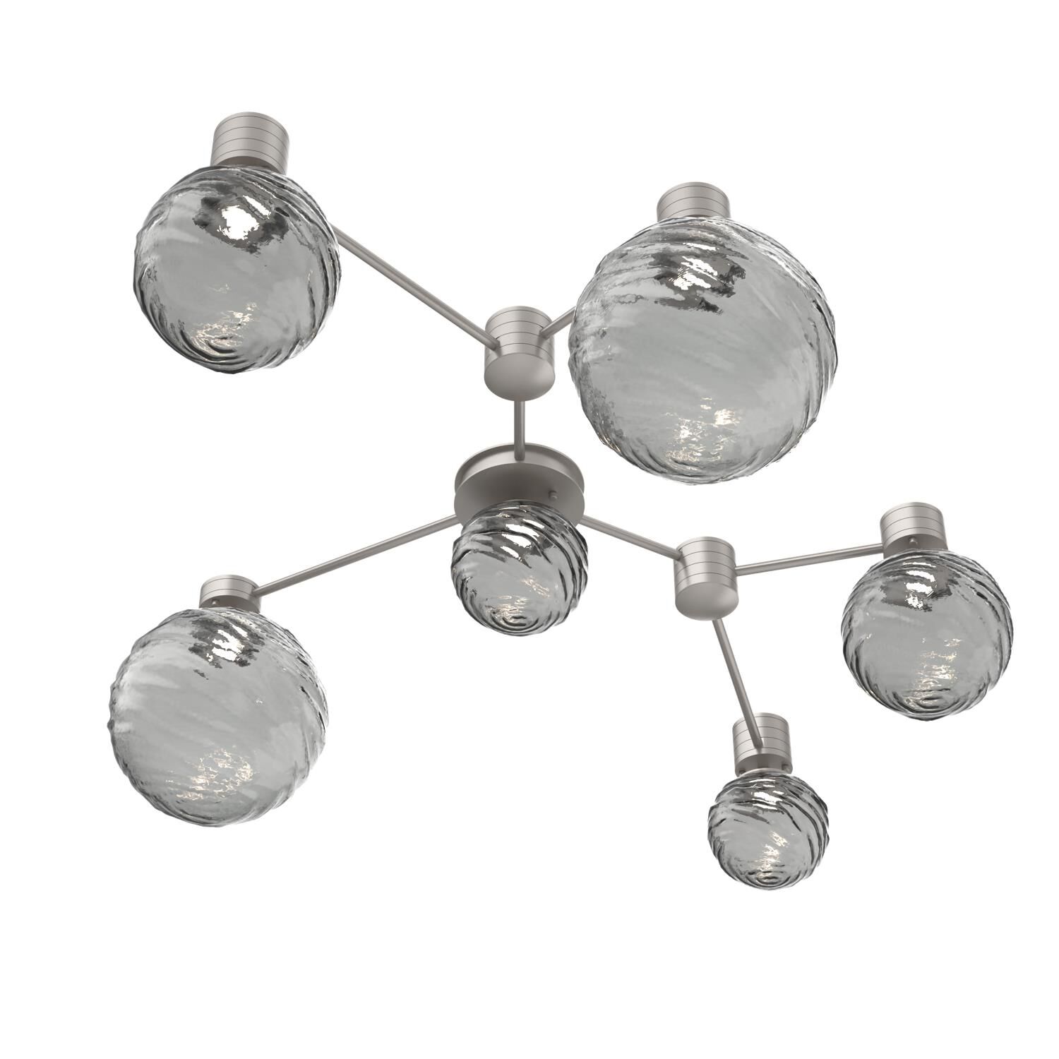 Shown in Beige Silver finish and Smoke glass