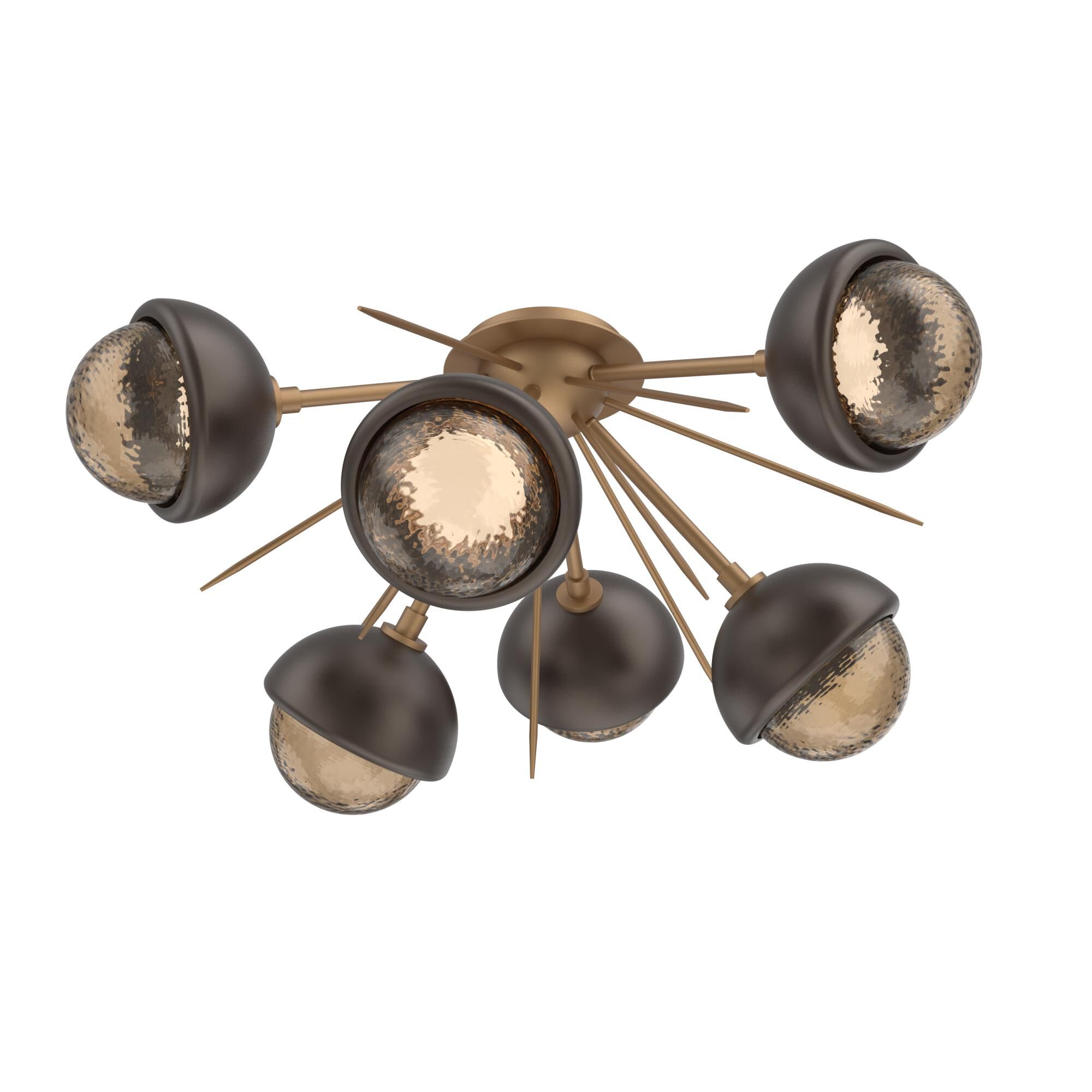Shown in Novel Brass finish and Bronze glass and Flat Bronze accent