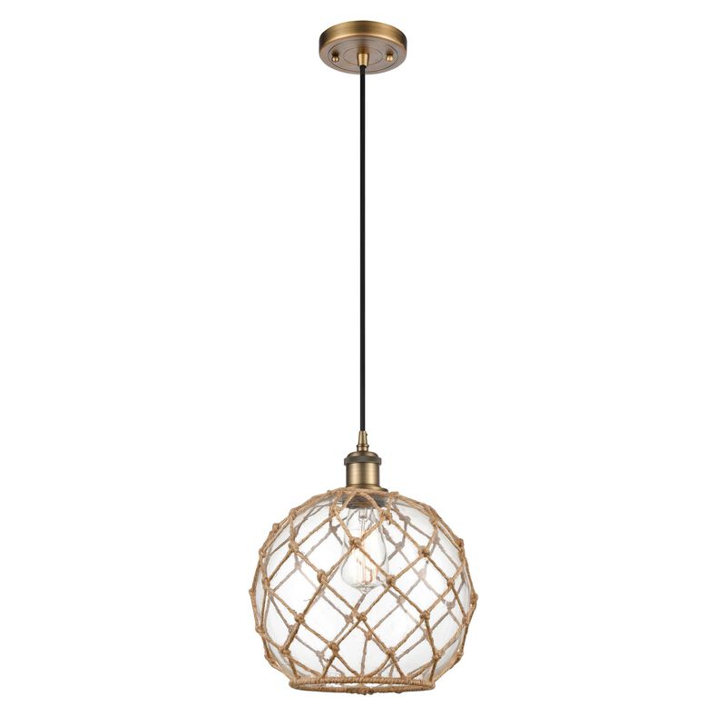 Innovations Lighting Bruno Marashlian Farmhouse Rope 10 Inch Mini Pendant