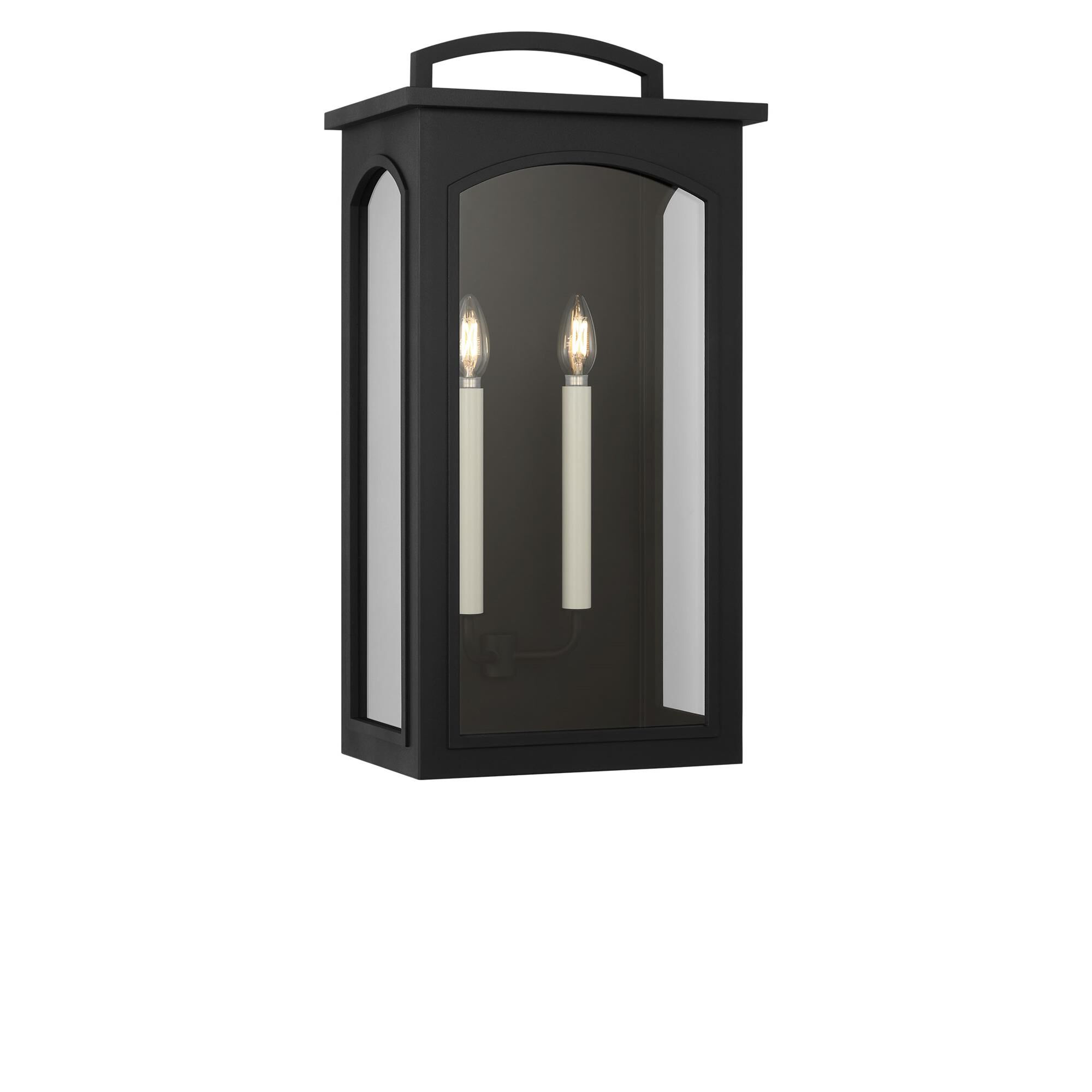 Shown in Textured Black finish and Clear glass