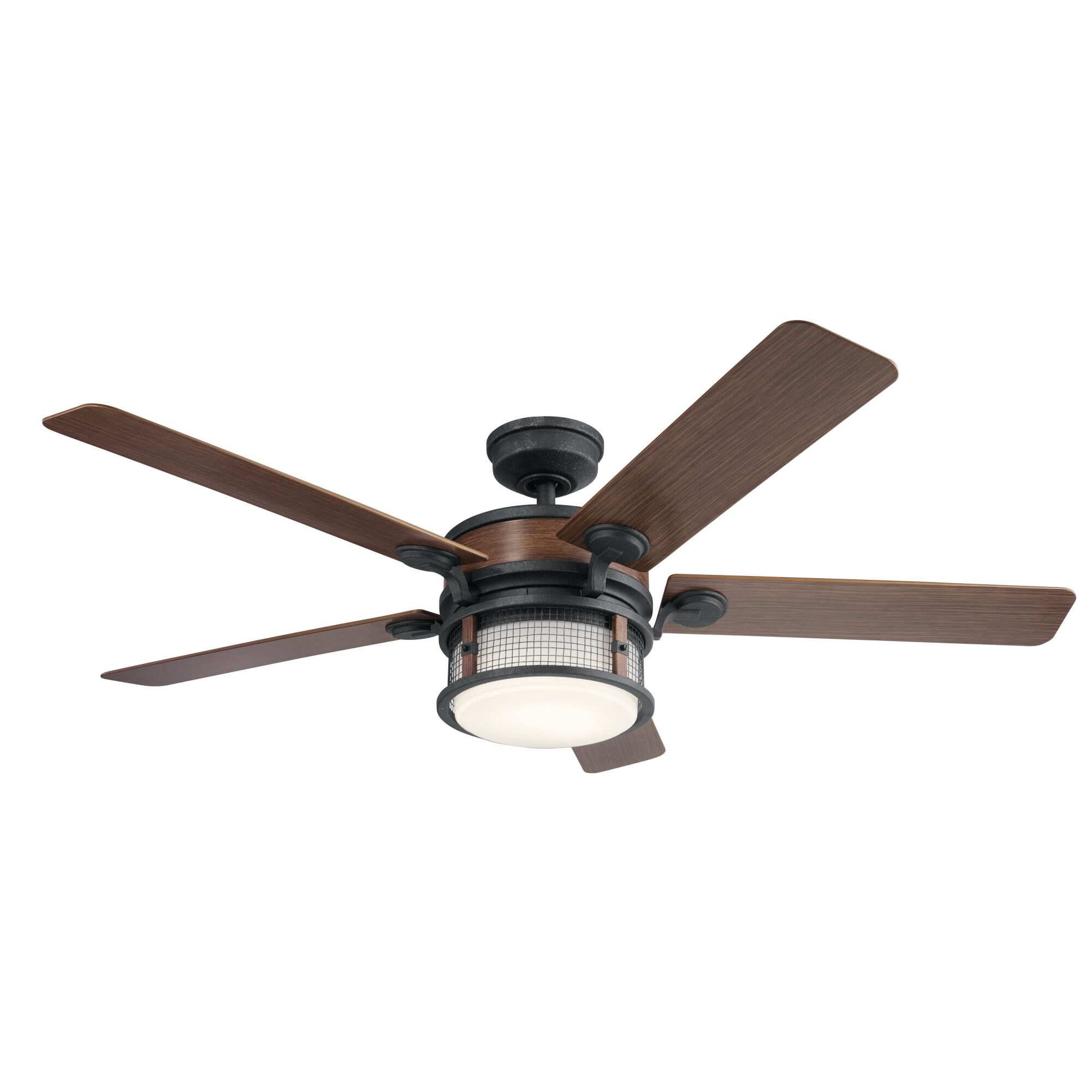 Ahrendale Outdoor Rated 60 Inch Ceiling Fan with Light Kit by Kichler Lighting