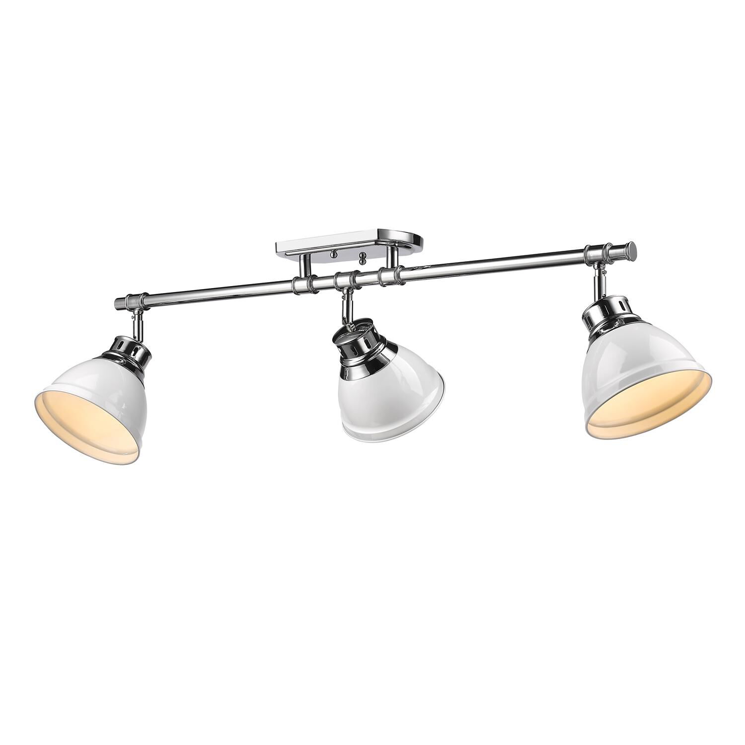 Shown in Chrome finish and White shade