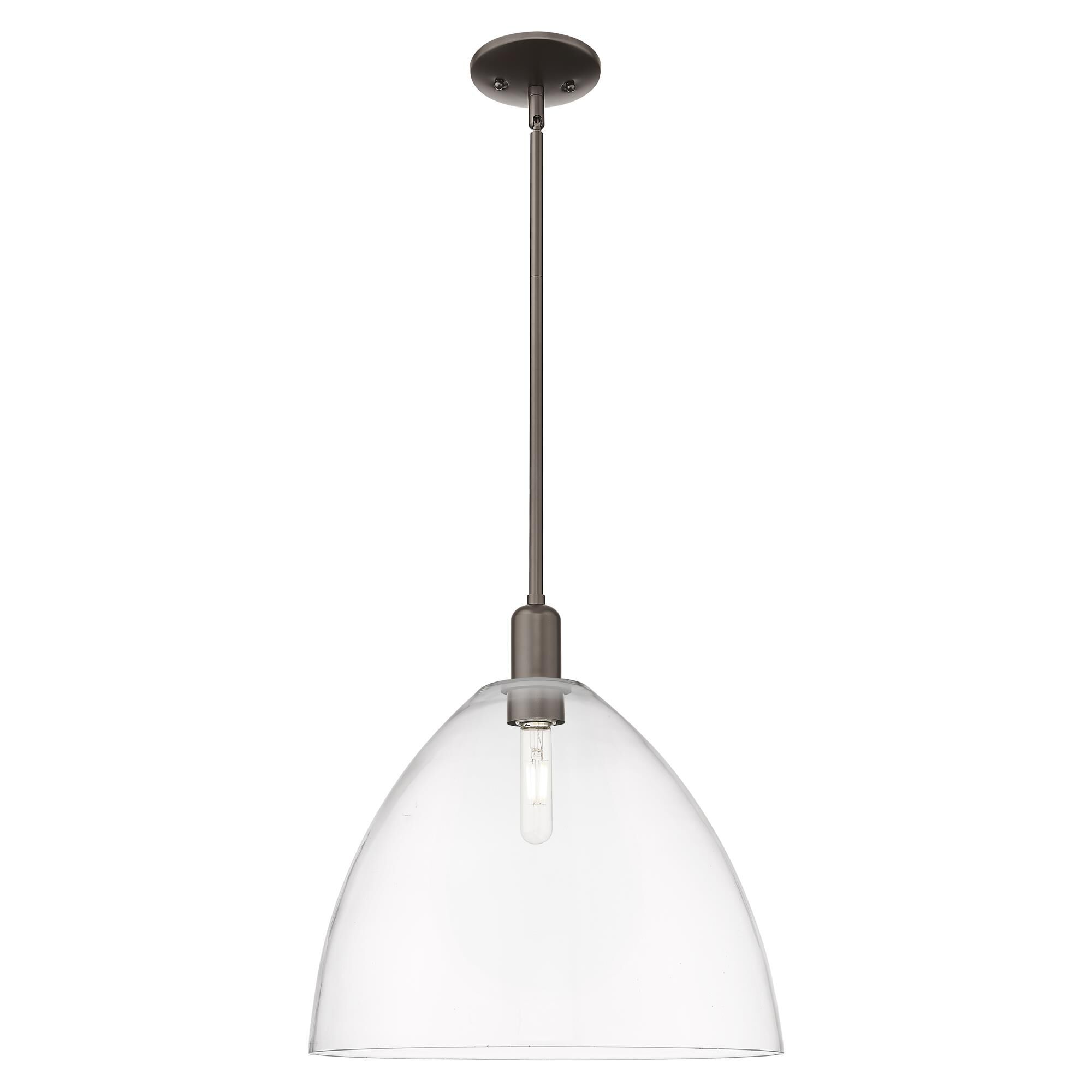 Shown in Oil Rubbed Bronze finish and Clear glass
