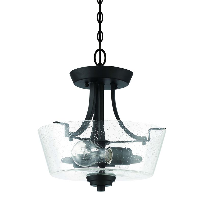 Grace 13 Inch 2 Light Semi Flush Mount by Craftmade