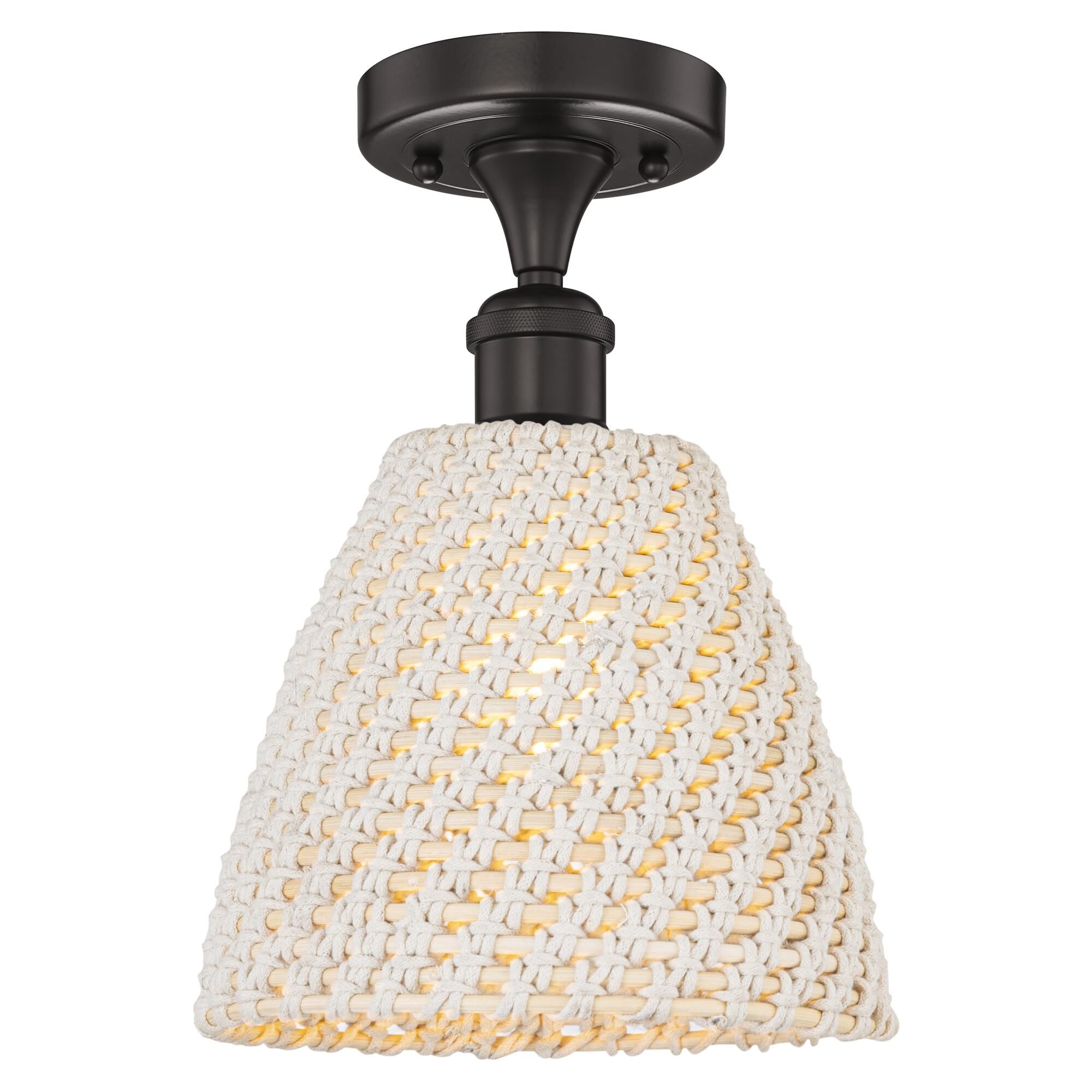 Bruno Marashlian Bristol Natural 9 Inch Semi Flush Mount by Innovations Lighting