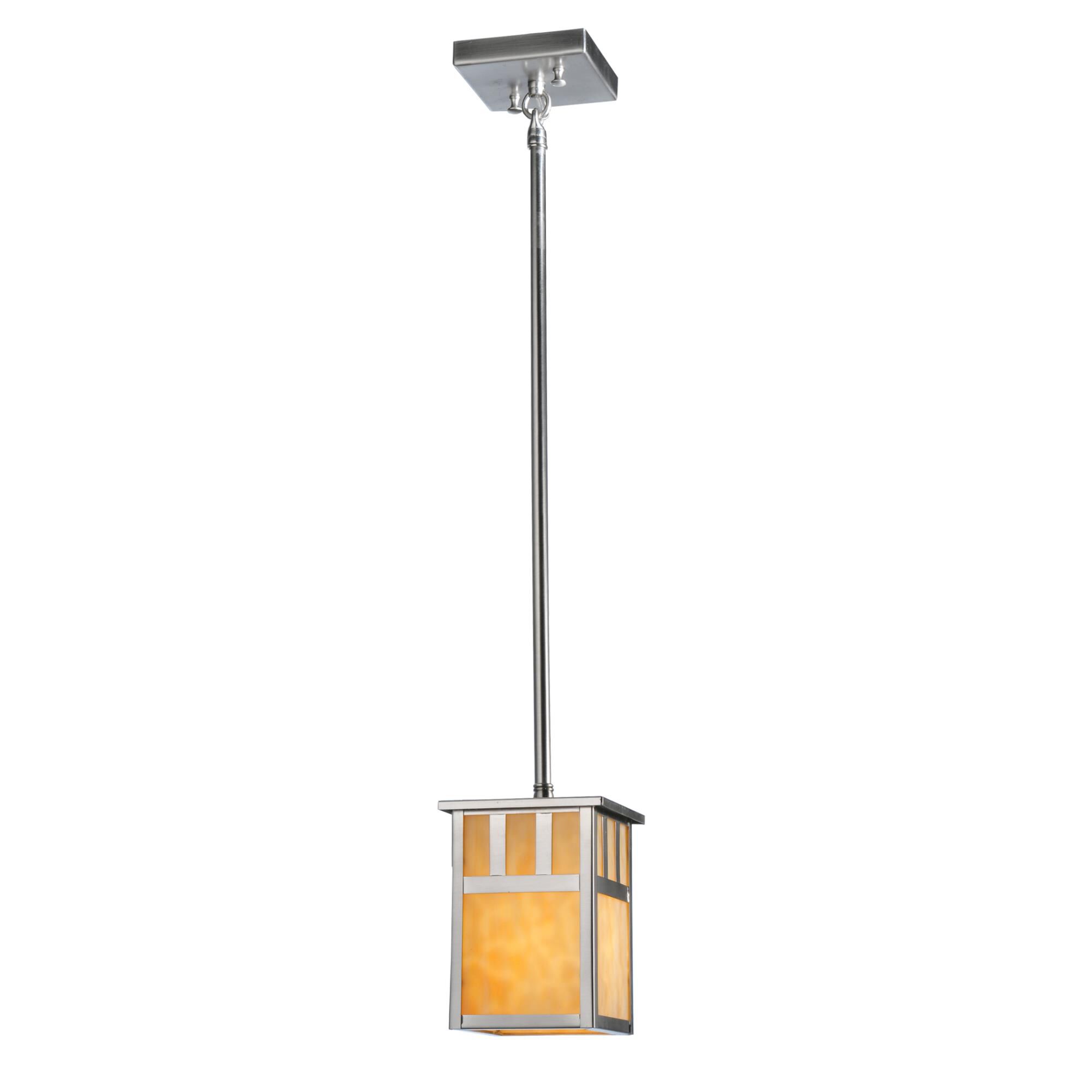 Double Bar Mission 7 Inch Mini Pendant by Meyda Lighting