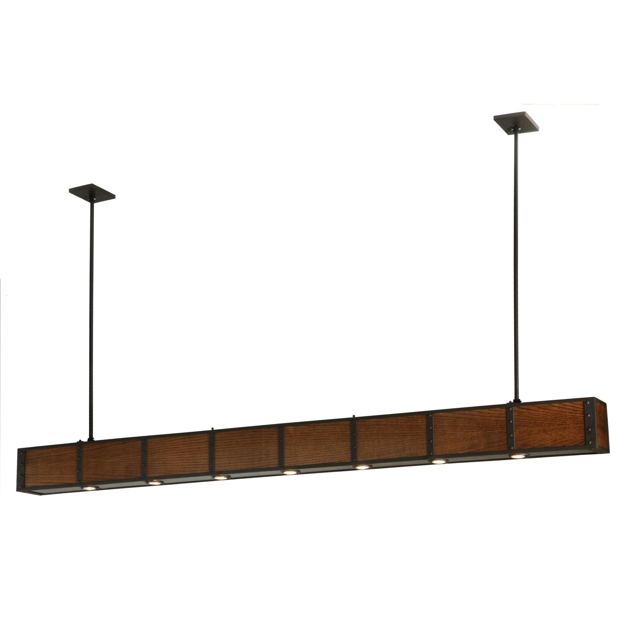 Shown in Natural Wood;Oil Rubbed Bronze finish