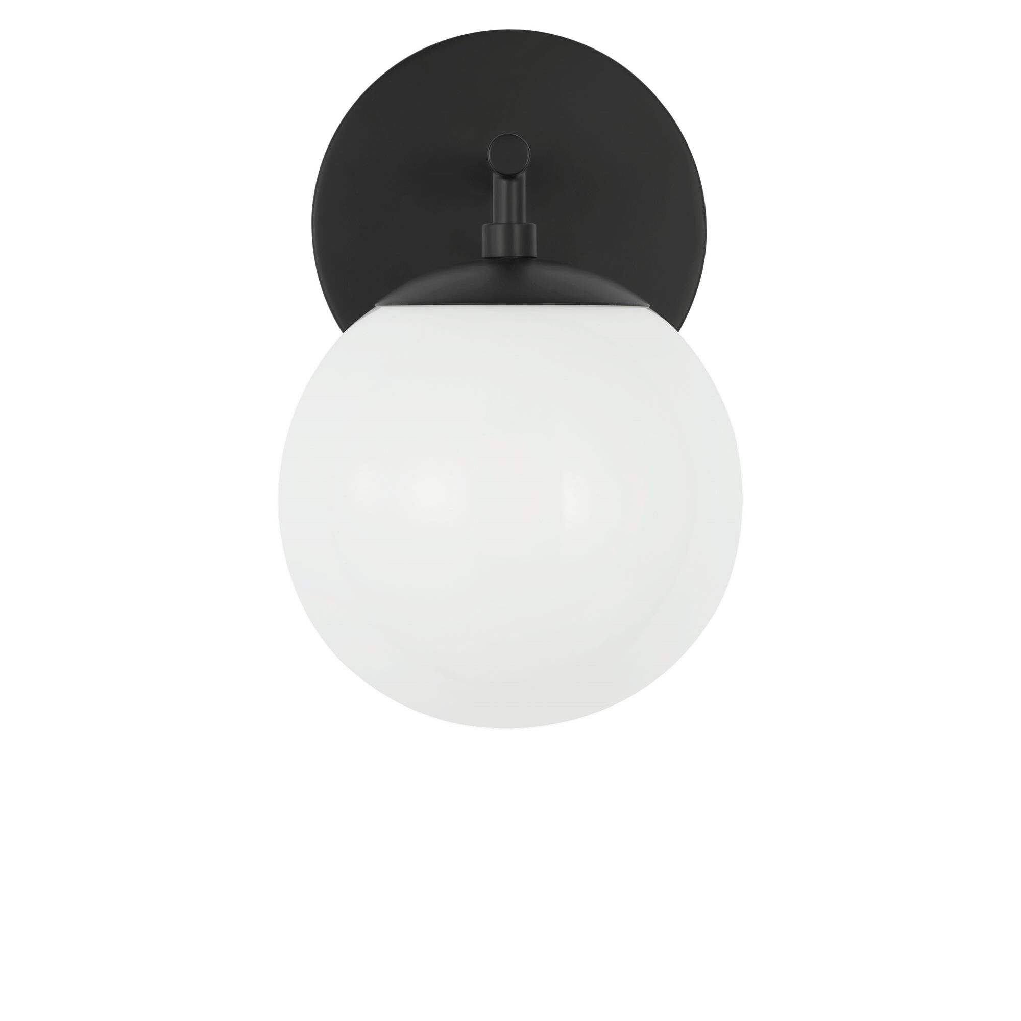 Shown in Midnight Black finish and Clear White glass