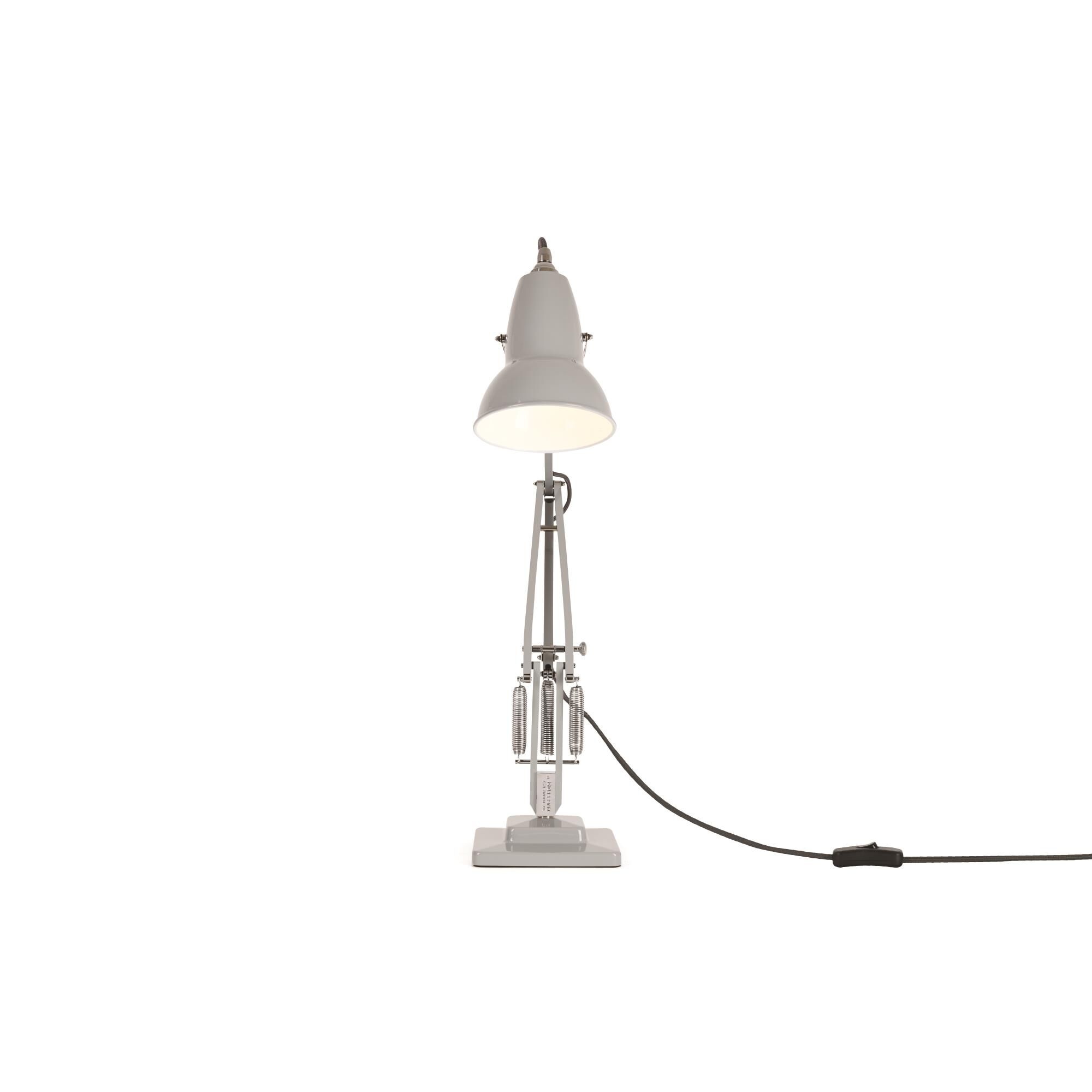 Shown in Dove Grey finish and Aluminum shade