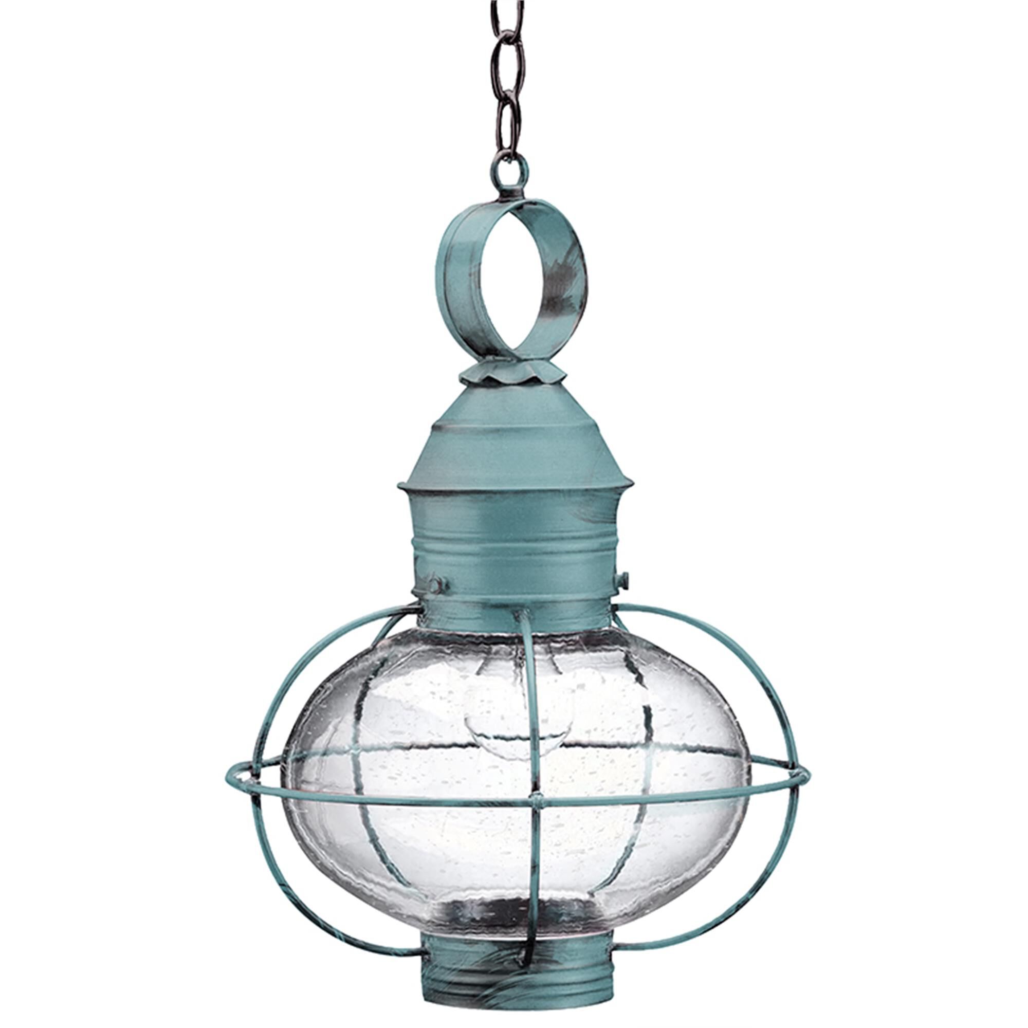 Onion 17 Inch 1 Light Outdoor Hanging Lantern,