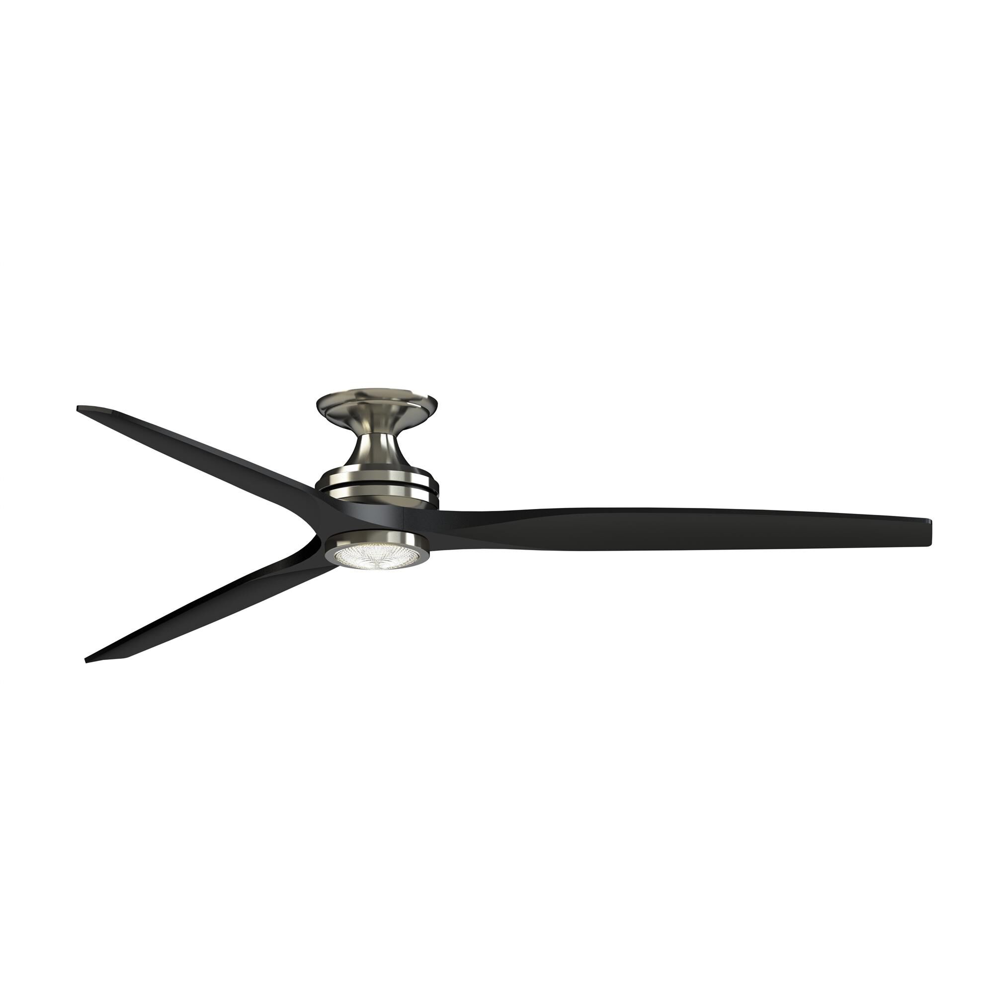 Spitfire 72 Inch Flush Mount Fan with Light Kit,