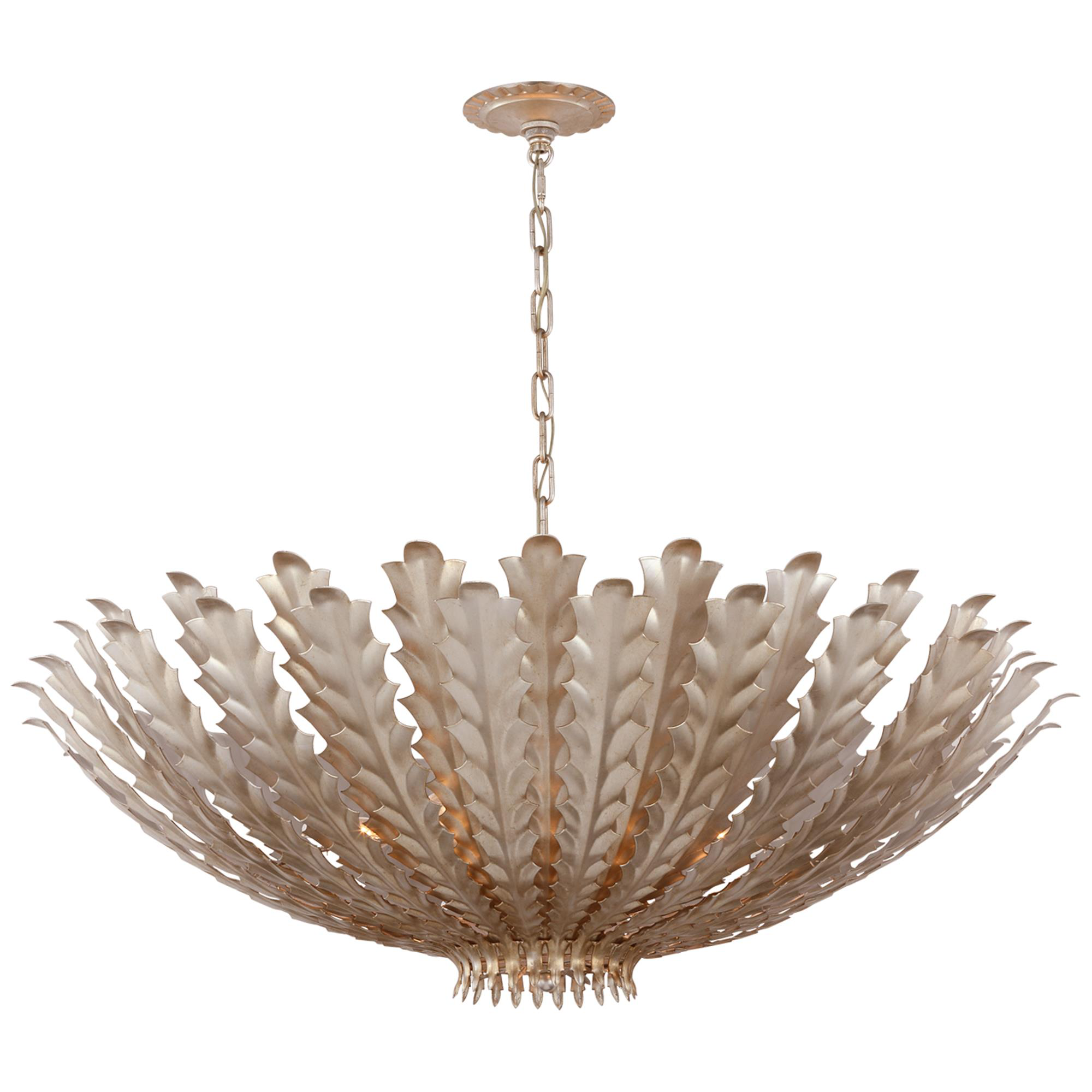 Shown in Burnished Silver Leaf finish