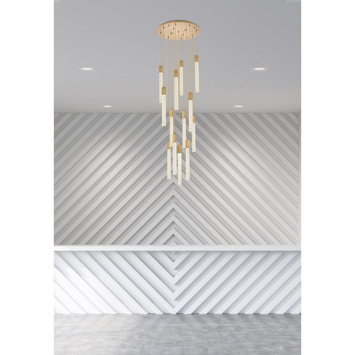 Weston 30 Inch 13 Light LED Multi Light Pendant by Elegant Lighting