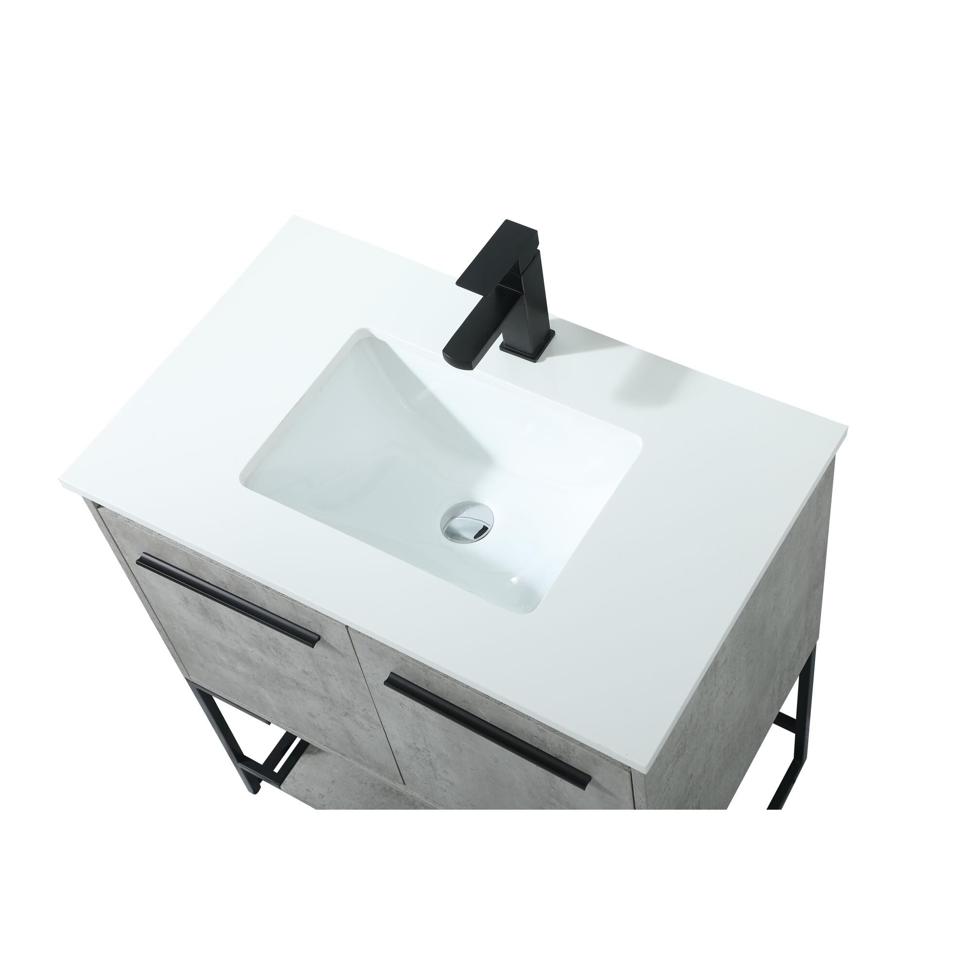 Shown in Concrete Grey finish