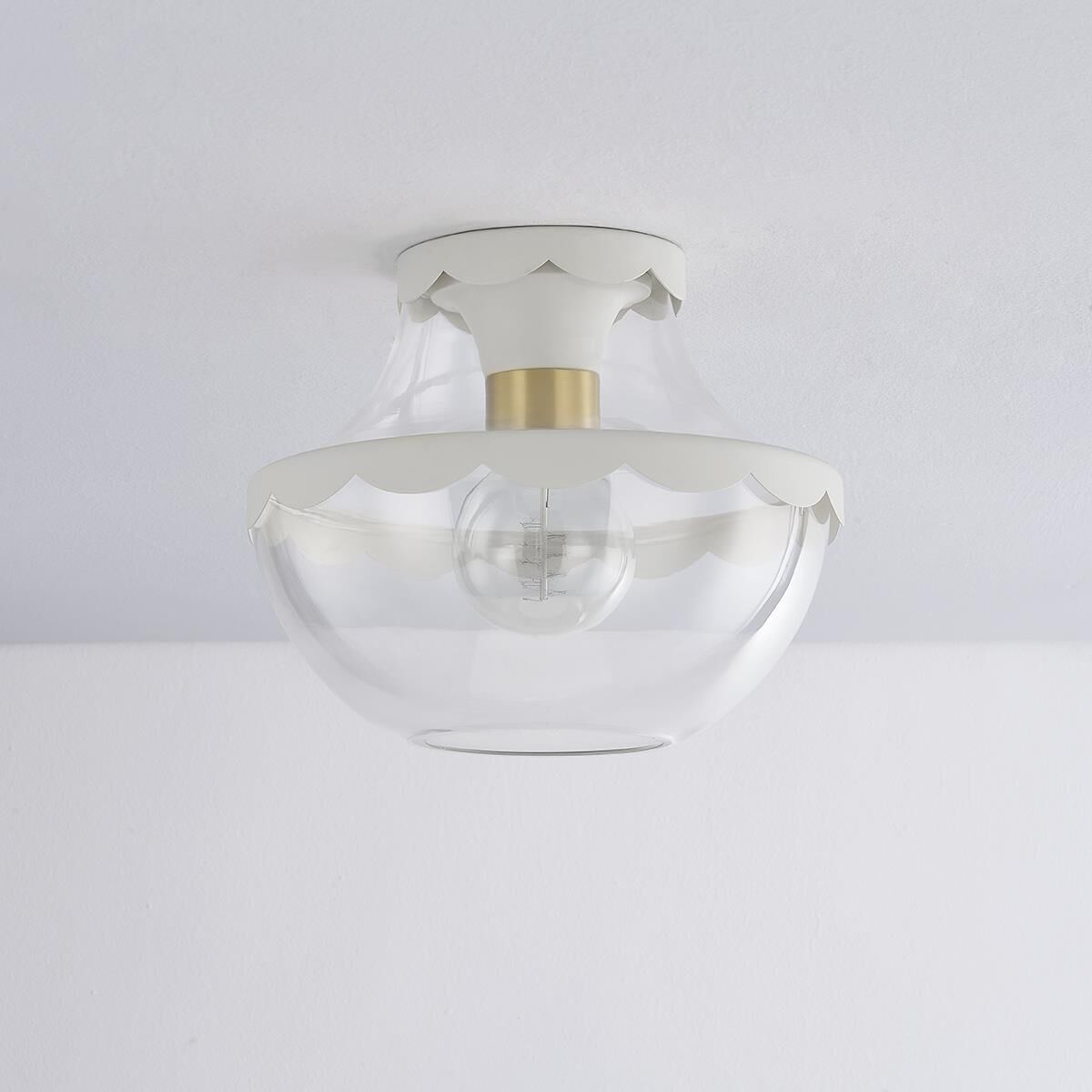 Alaina 10.5 Inch Semi Flush Mount by Mitzi