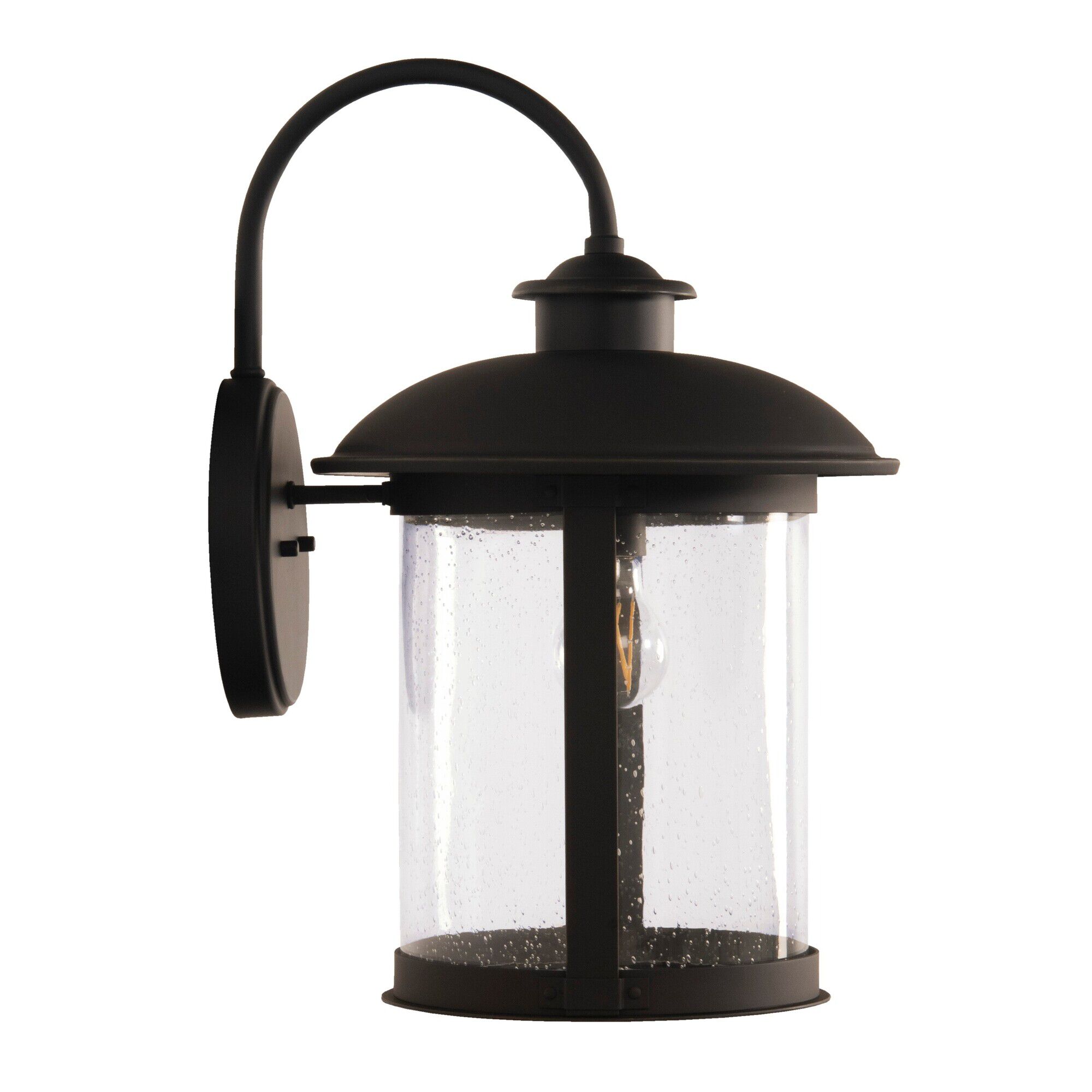 Shown in Dark Bronze Gilded finish and Cylinder glass