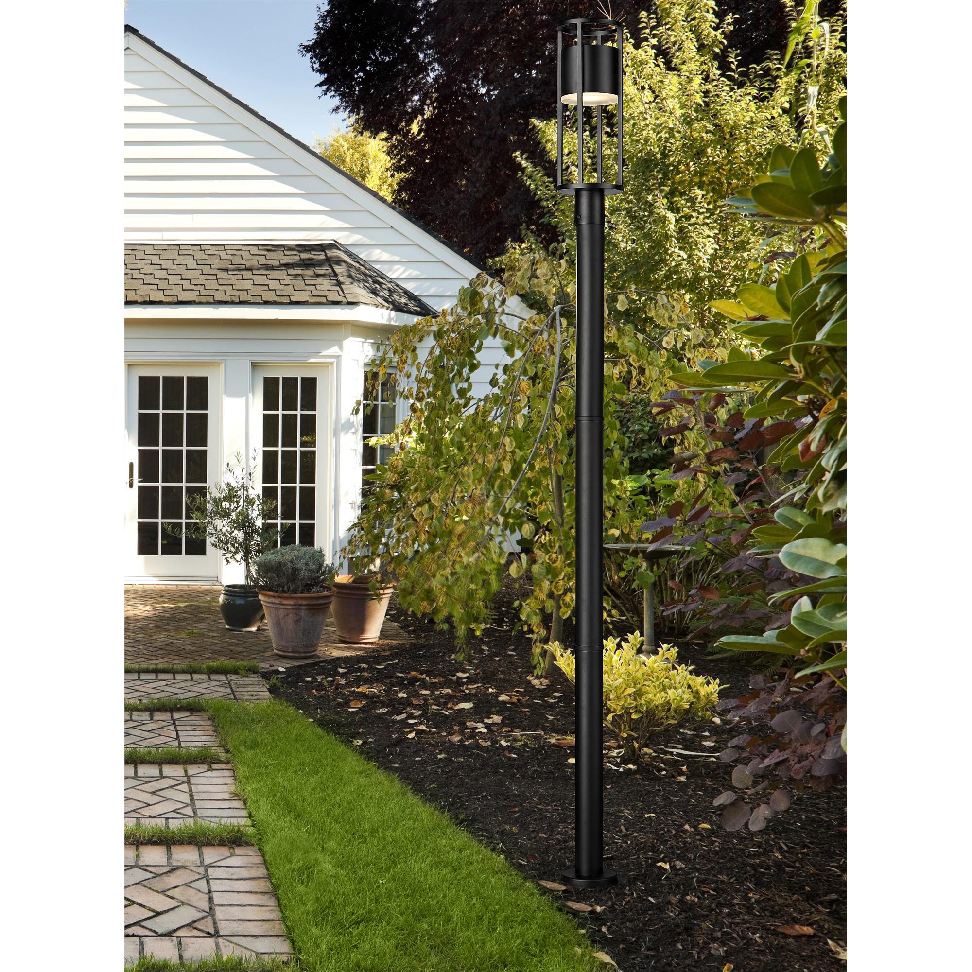 Shown in Black finish and Etched glass