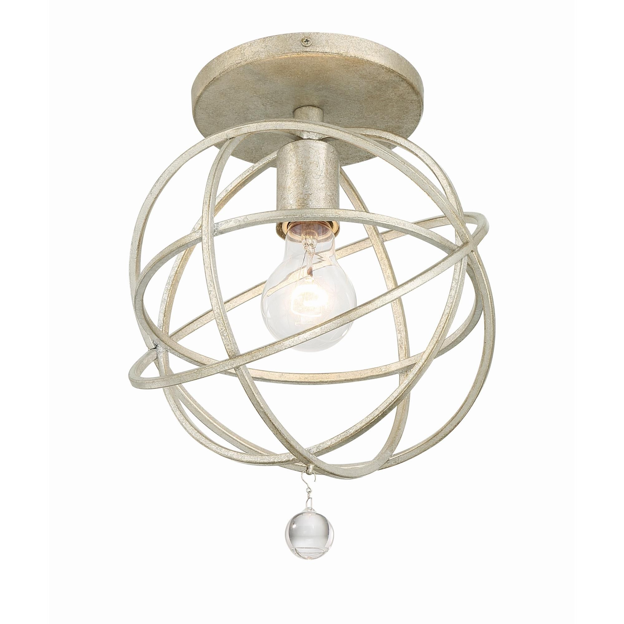 Solaris 9 Inch Semi Flush Mount by Crystorama