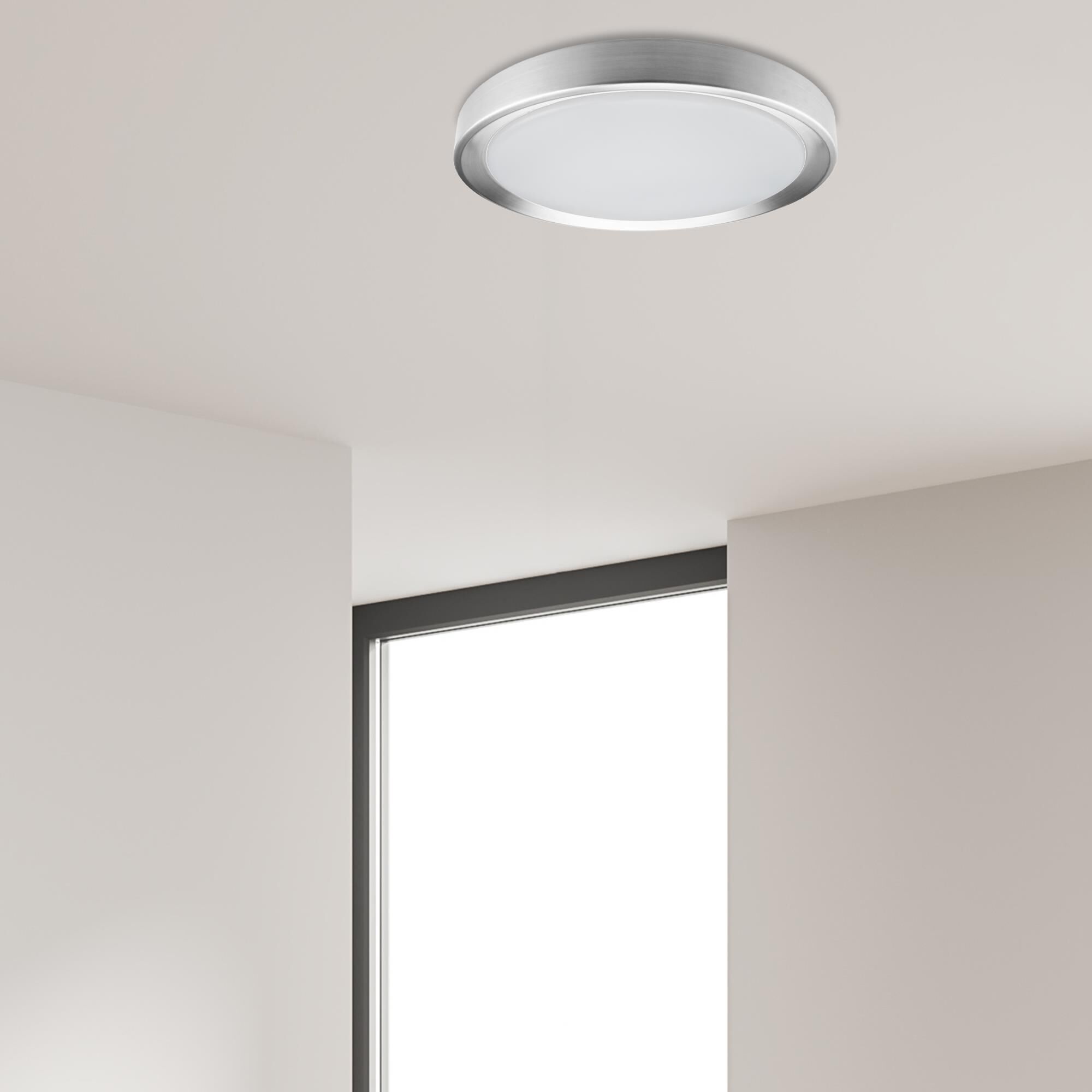 Shown in Satin Chrome and White finish