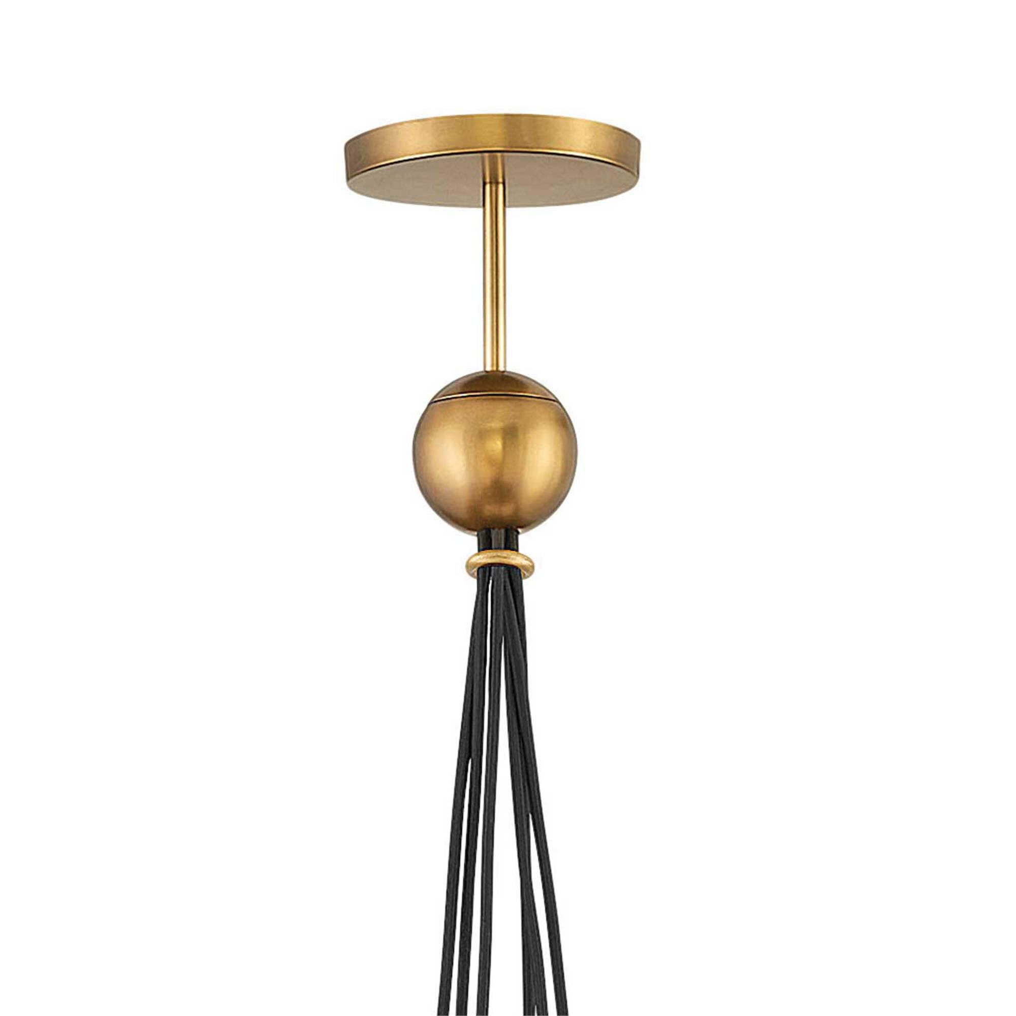 Shown in Heritage Brass finish and Clear glass