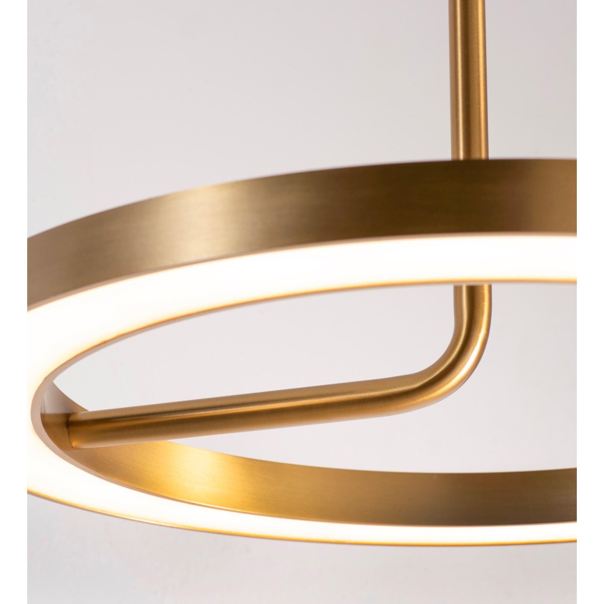 Shown in Light Antique Brass finish and White glass