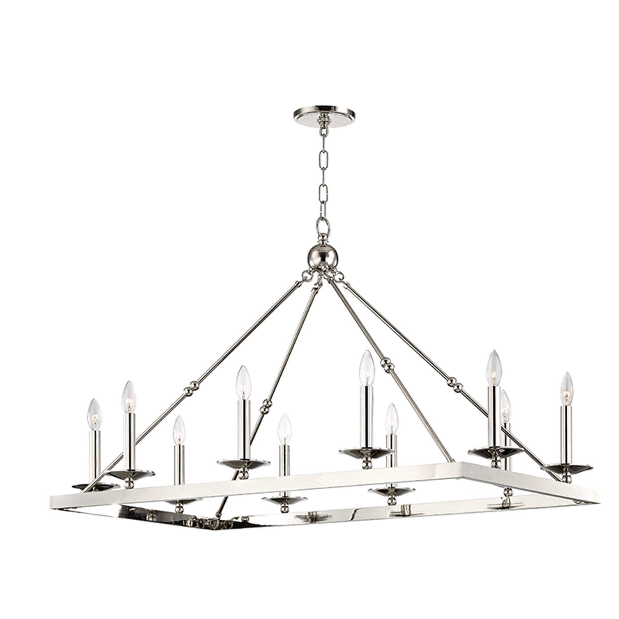 Allendale 27 Inch 10 Light Chandelier,