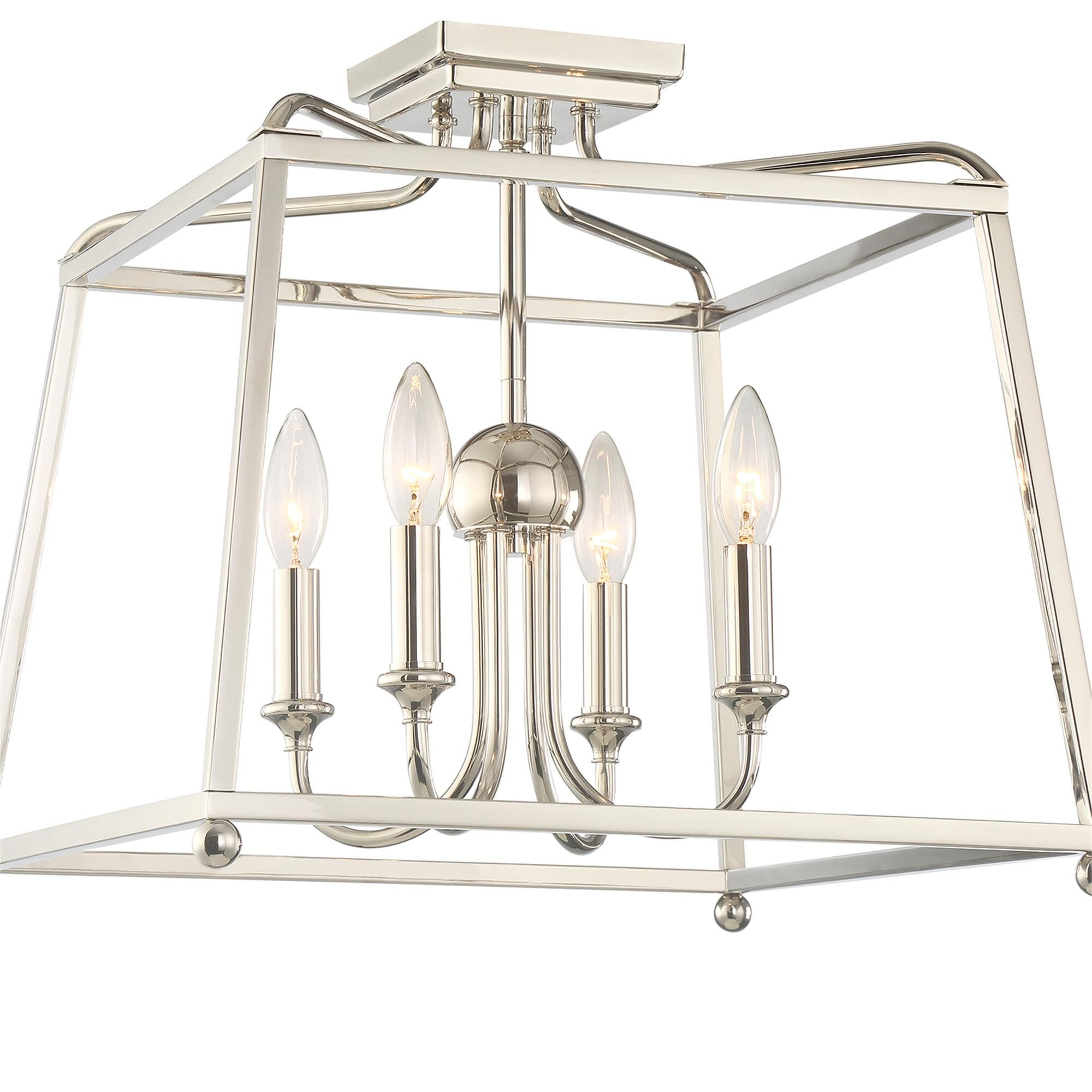 Libby Langdon Sylvan 16 Inch 4 Light Semi Flush Mount,