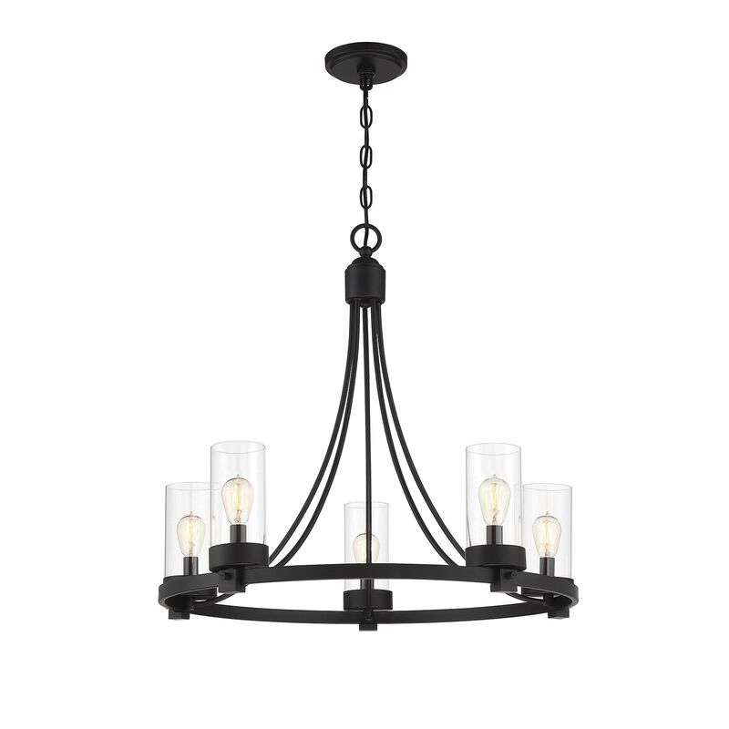 26 Inch 5 Light Chandelier by Meridian Lighting