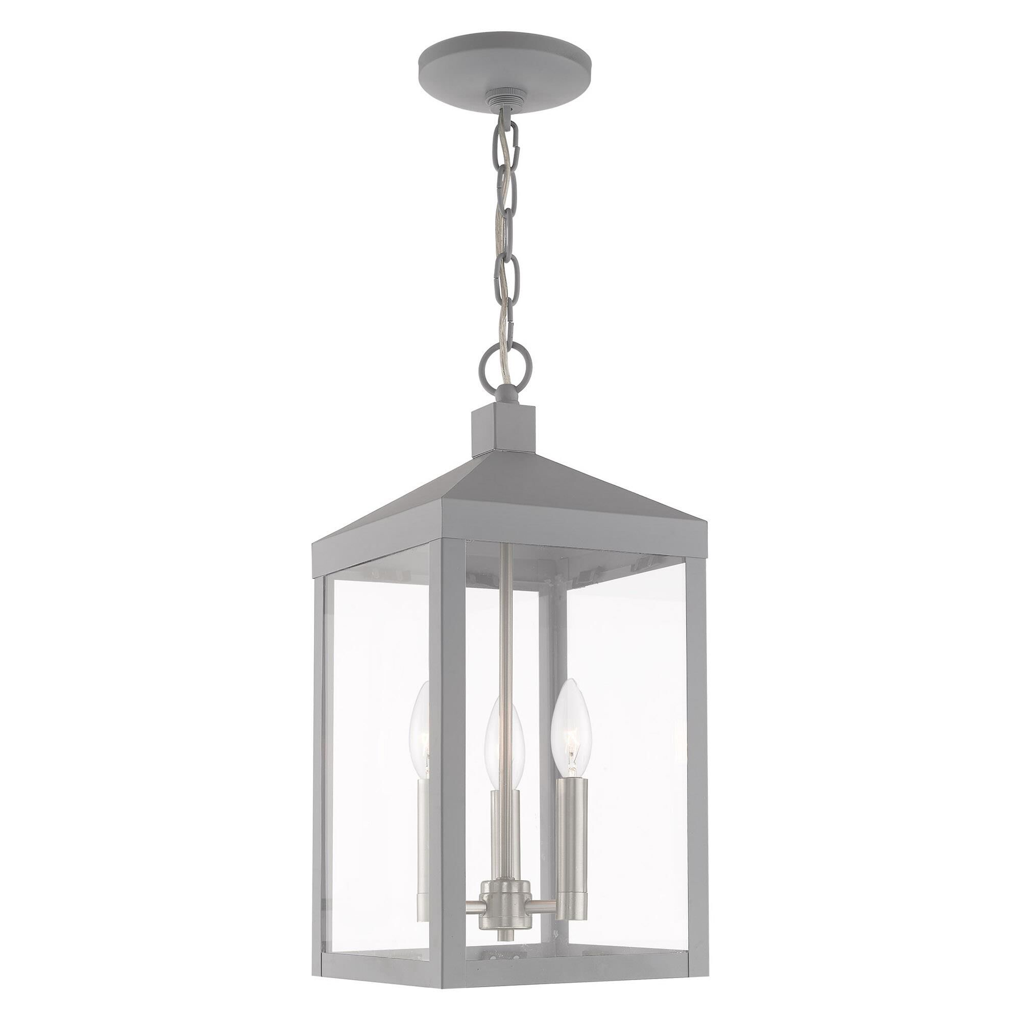 Nyack 18 Inch Tall 3 Light Outdoor Hanging Lantern by Livex Lighting