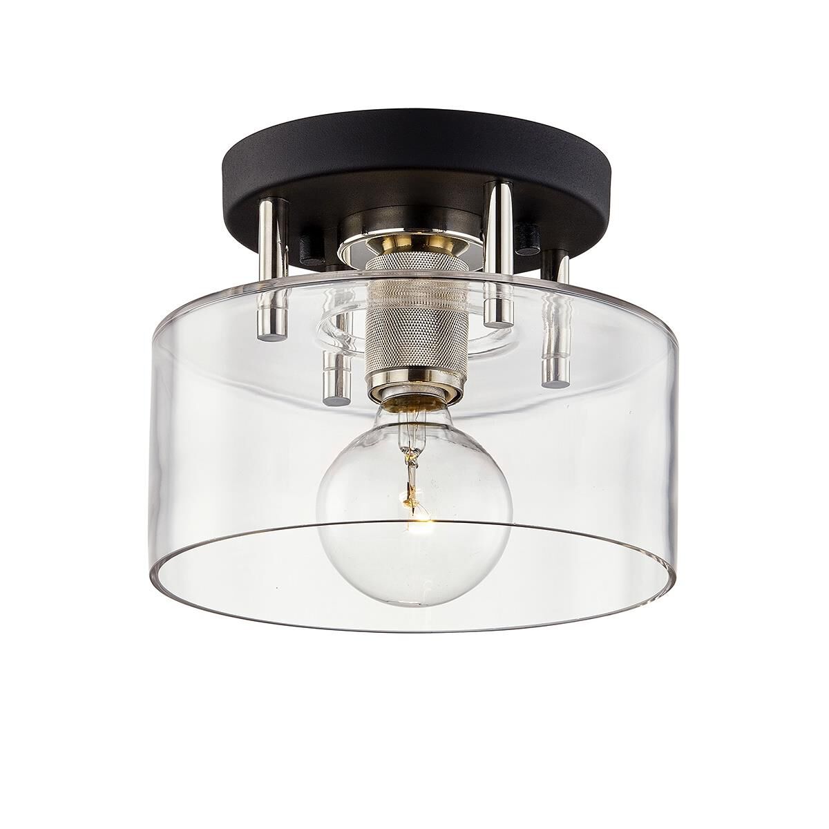 Bergamot Station 8.5 Inch Semi Flush Mount by Troy Lighting