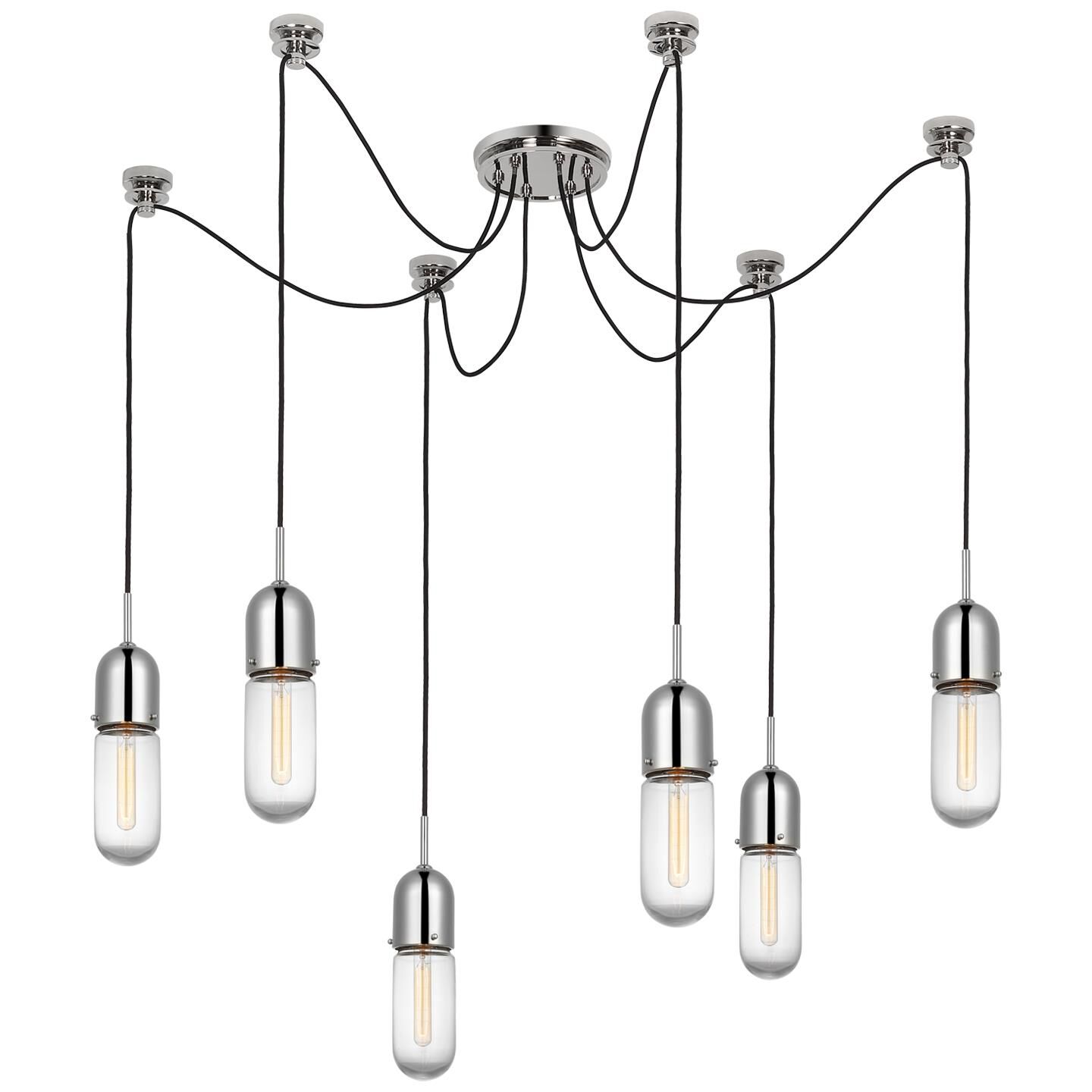 Thomas O'Brien Junio 9 Inch 6 Light LED Multi Light Pendant by Visual Comfort Signature Collection