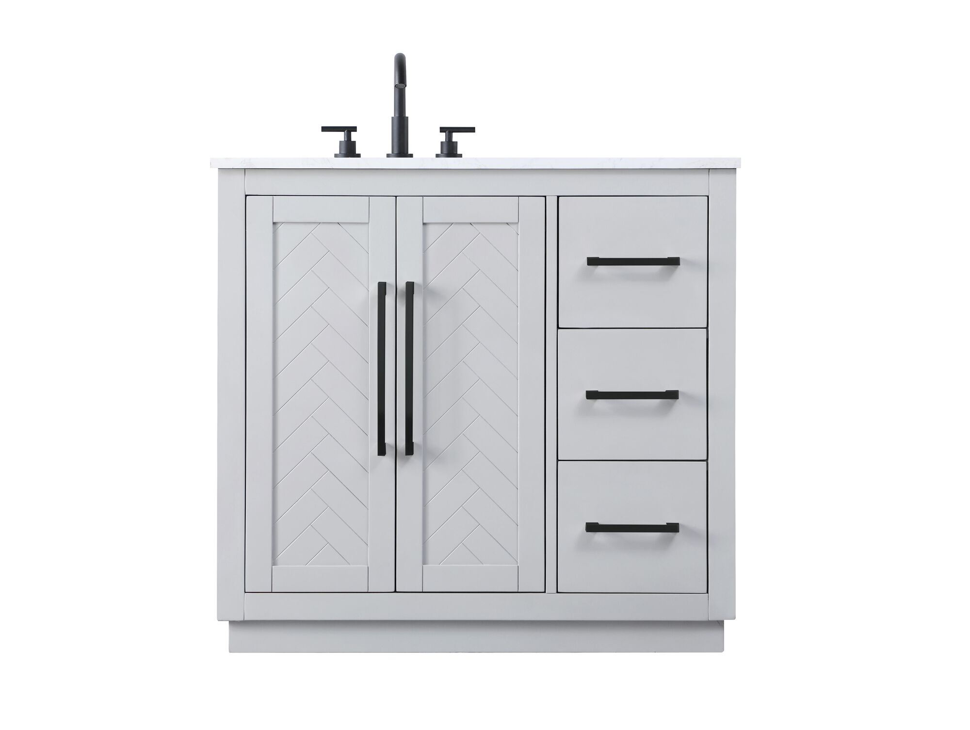 Shown in Grey finish