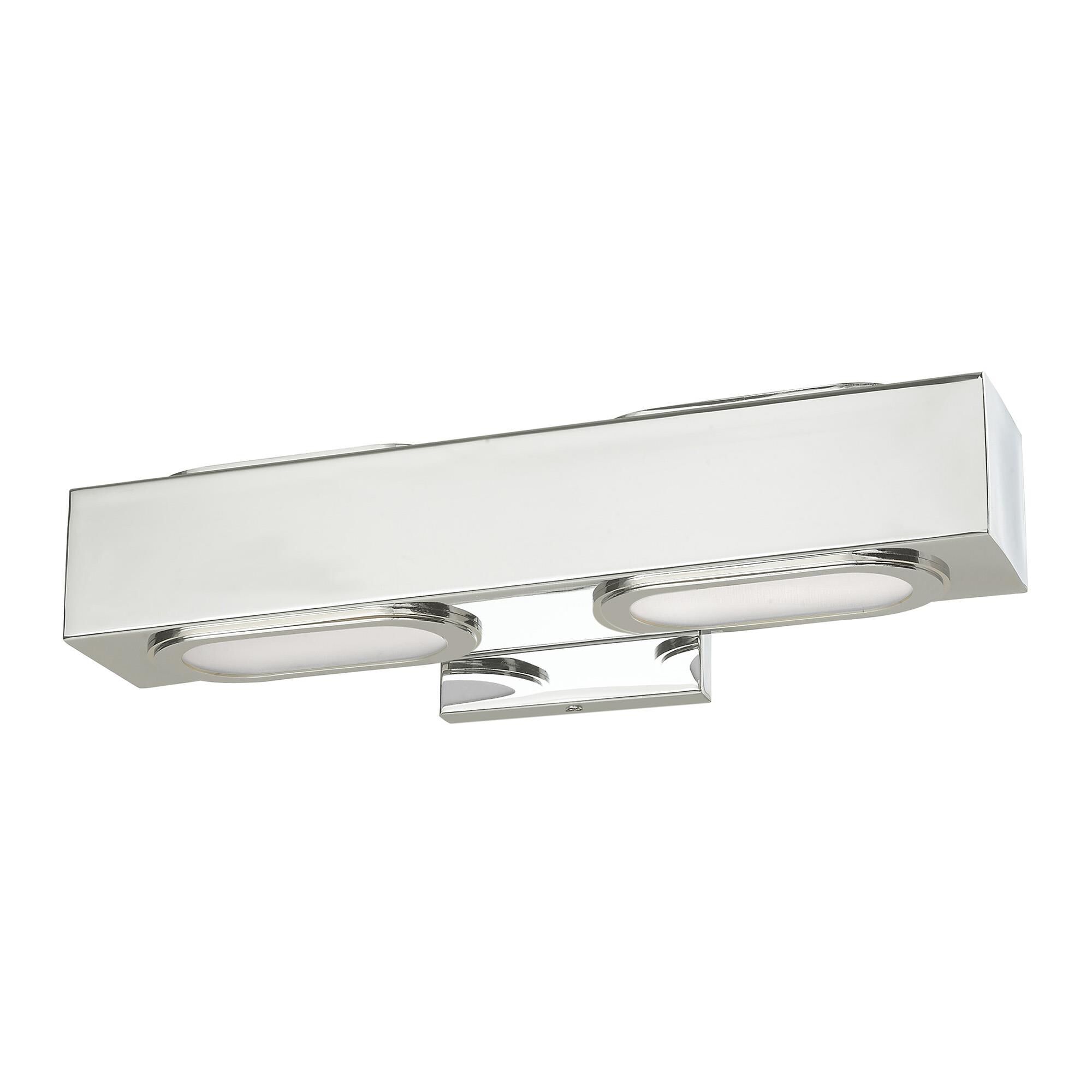 Shown in Polished Chrome finish and Satin Diffuser glass