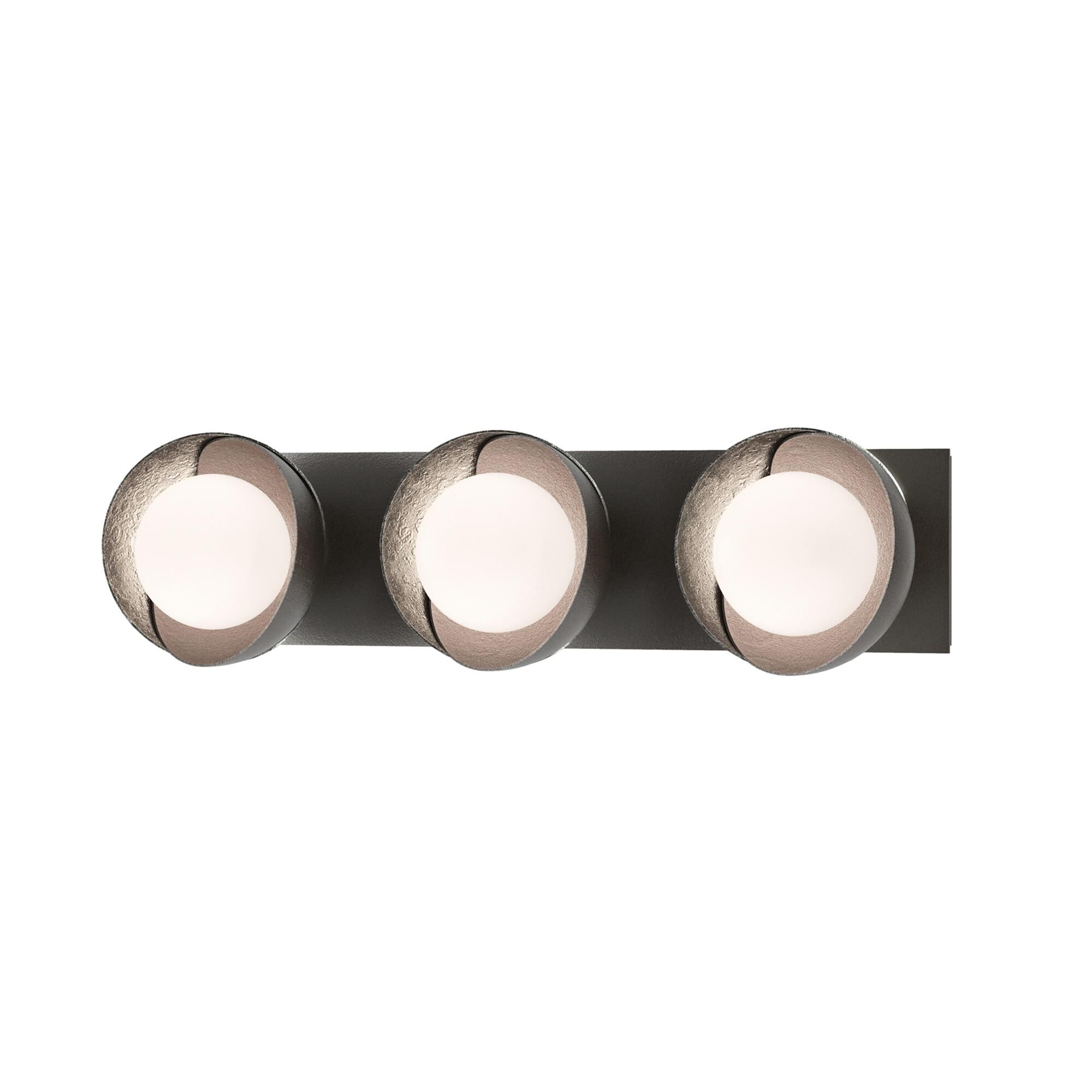 Shown in Oil Rubbed Bronze finish and Opal glass and Sterling (85) accent