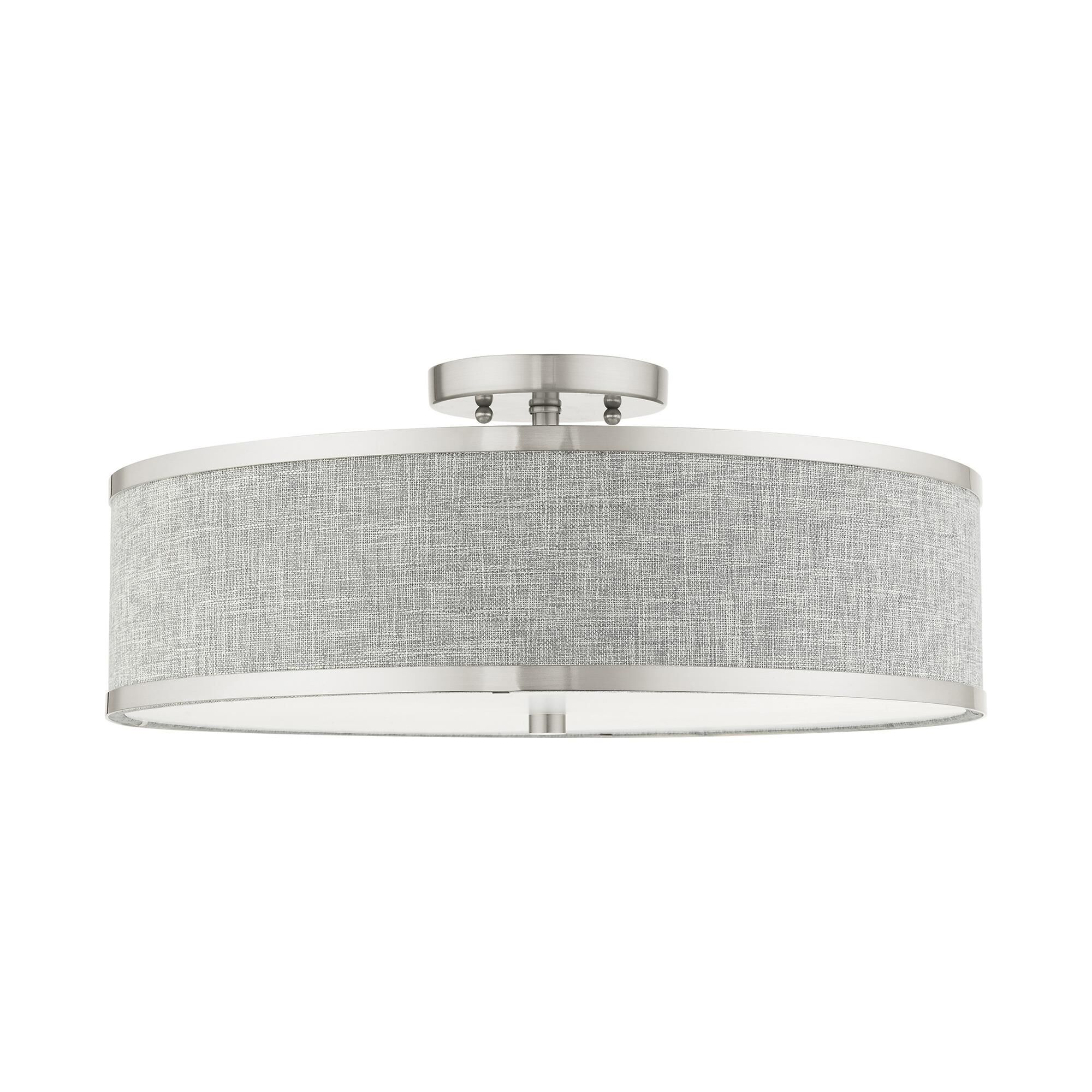 Park Ridge 3 Light Semi Flush Mount by Livex Lighting