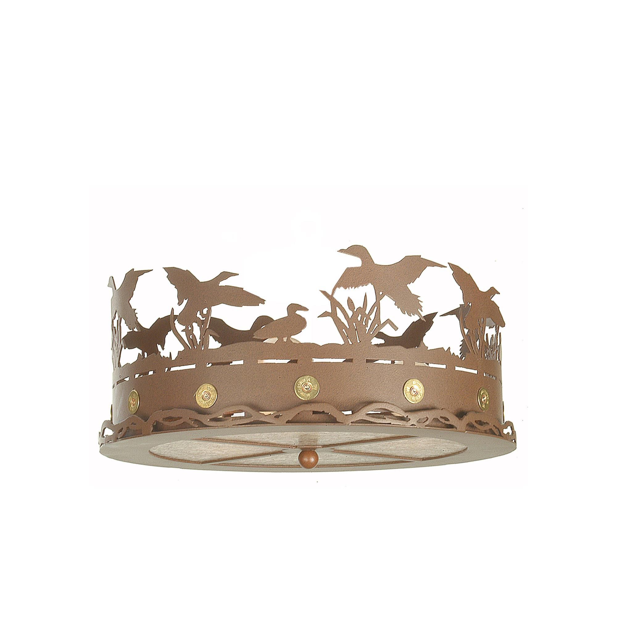 Ducks In Flight 16 Inch Fan Glass by Meyda Lighting