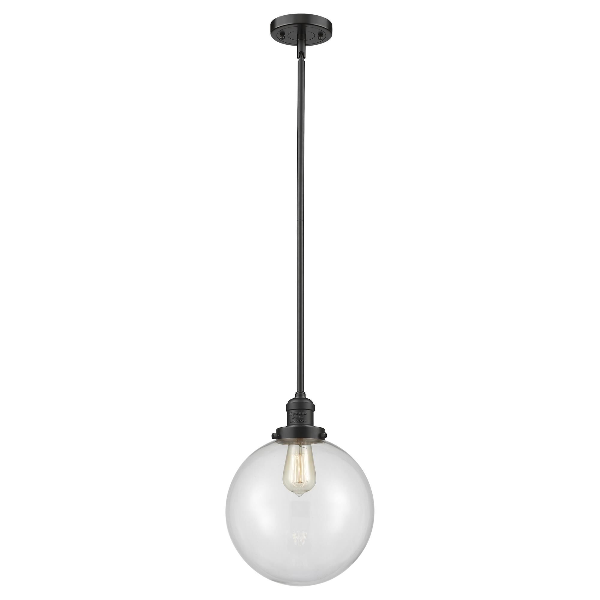 Shown in Oil Rubbed Bronze finish and Clear glass