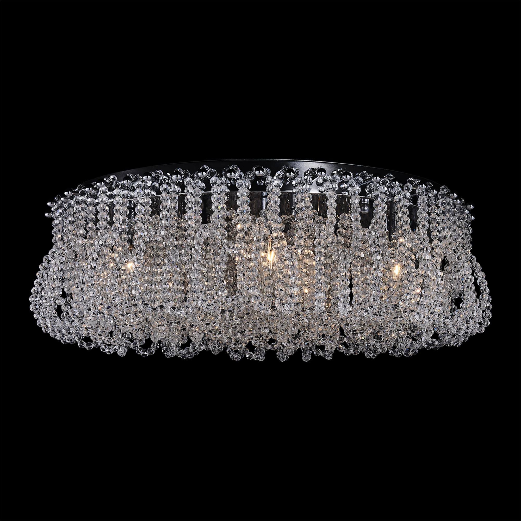 Shown in Polished Chrome finish and Firenze Clear crystal